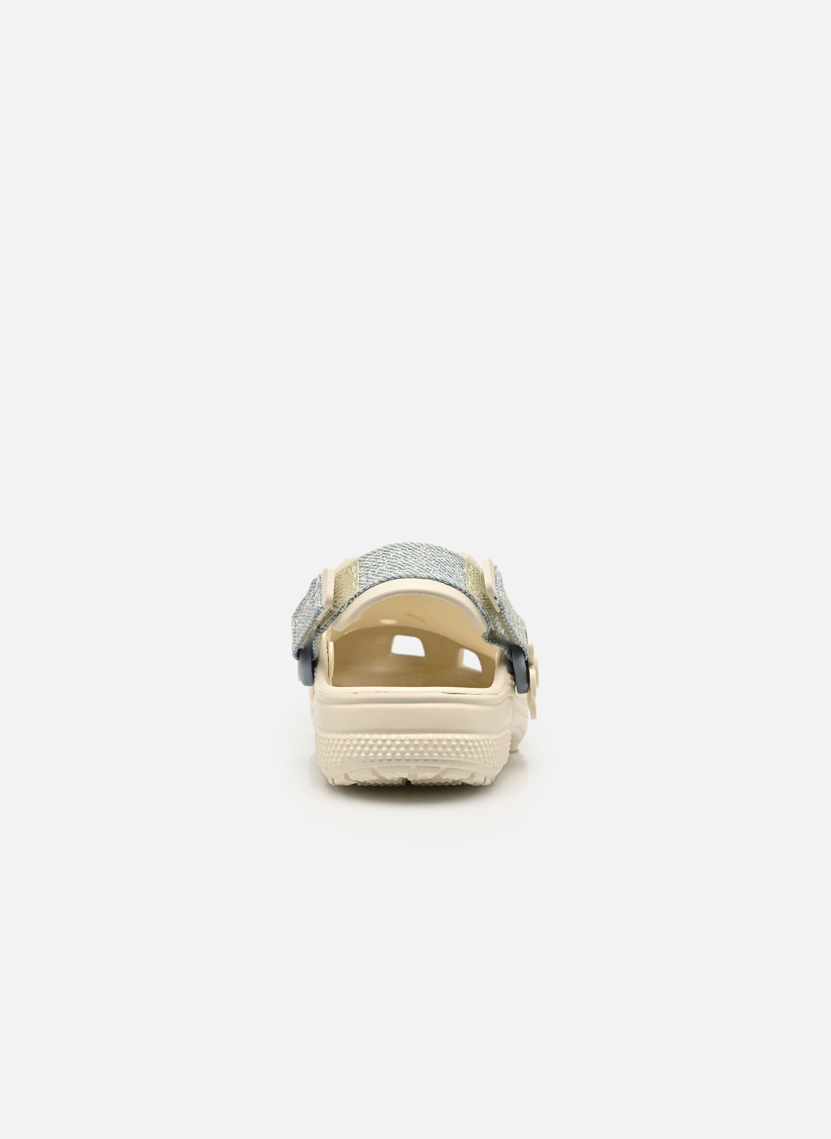 Pantoletten und Clogs Clsc Dnm Flwr Adj Backstrap K weiß Crocs Pantoletten und Clogs Clsc Dnm Flwr Adj Backstrap K weiß Summit White
