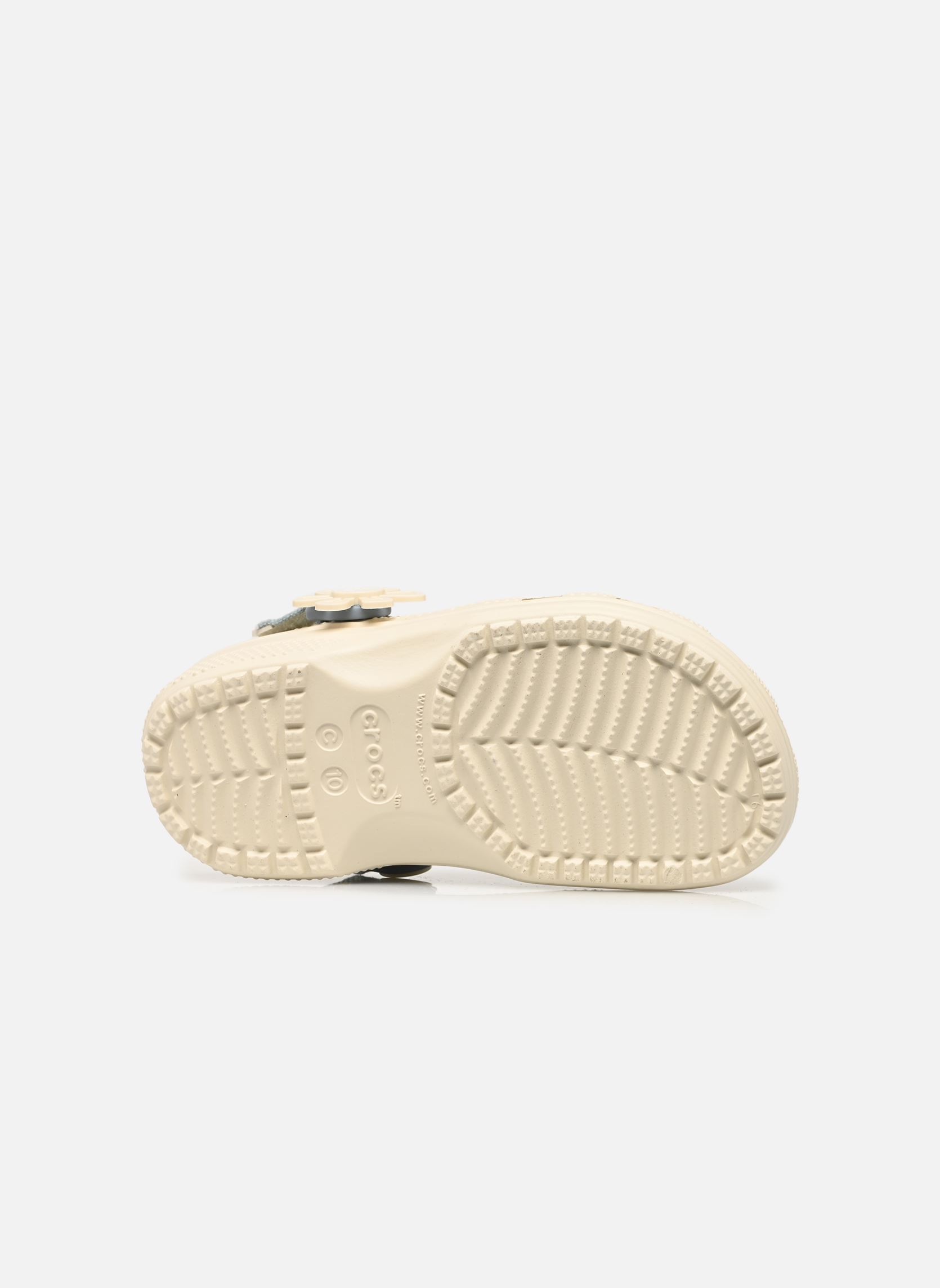 Pantoletten und Clogs Clsc Dnm Flwr Adj Backstrap K weiß Crocs Pantoletten und Clogs Clsc Dnm Flwr Adj Backstrap K weiß Summit White