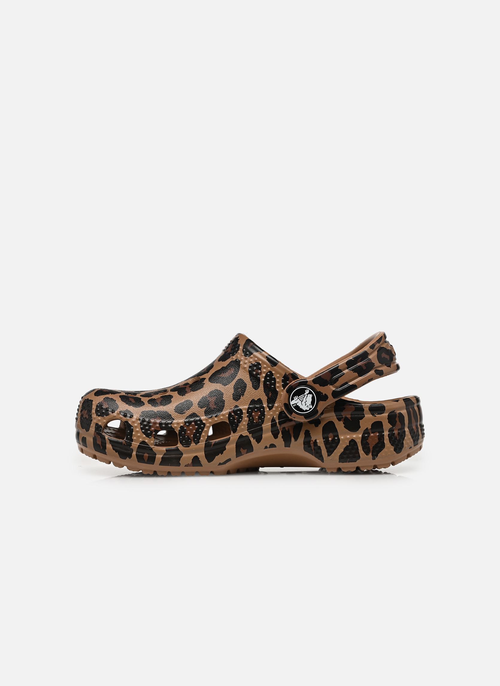 Pantoletten und Clogs Classic Animal Clog K mädchen braun Crocs Pantoletten und Clogs Classic Animal Clog K mädchen braun Sepia/Leopard