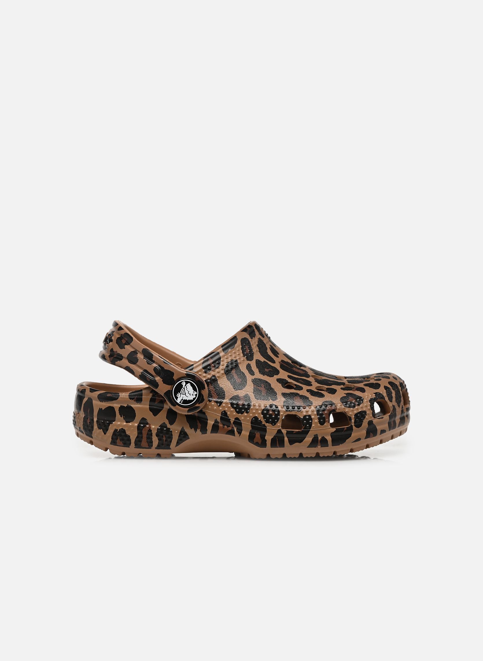 Pantoletten und Clogs Classic Animal Clog K mädchen braun Crocs Pantoletten und Clogs Classic Animal Clog K mädchen braun Sepia/Leopard