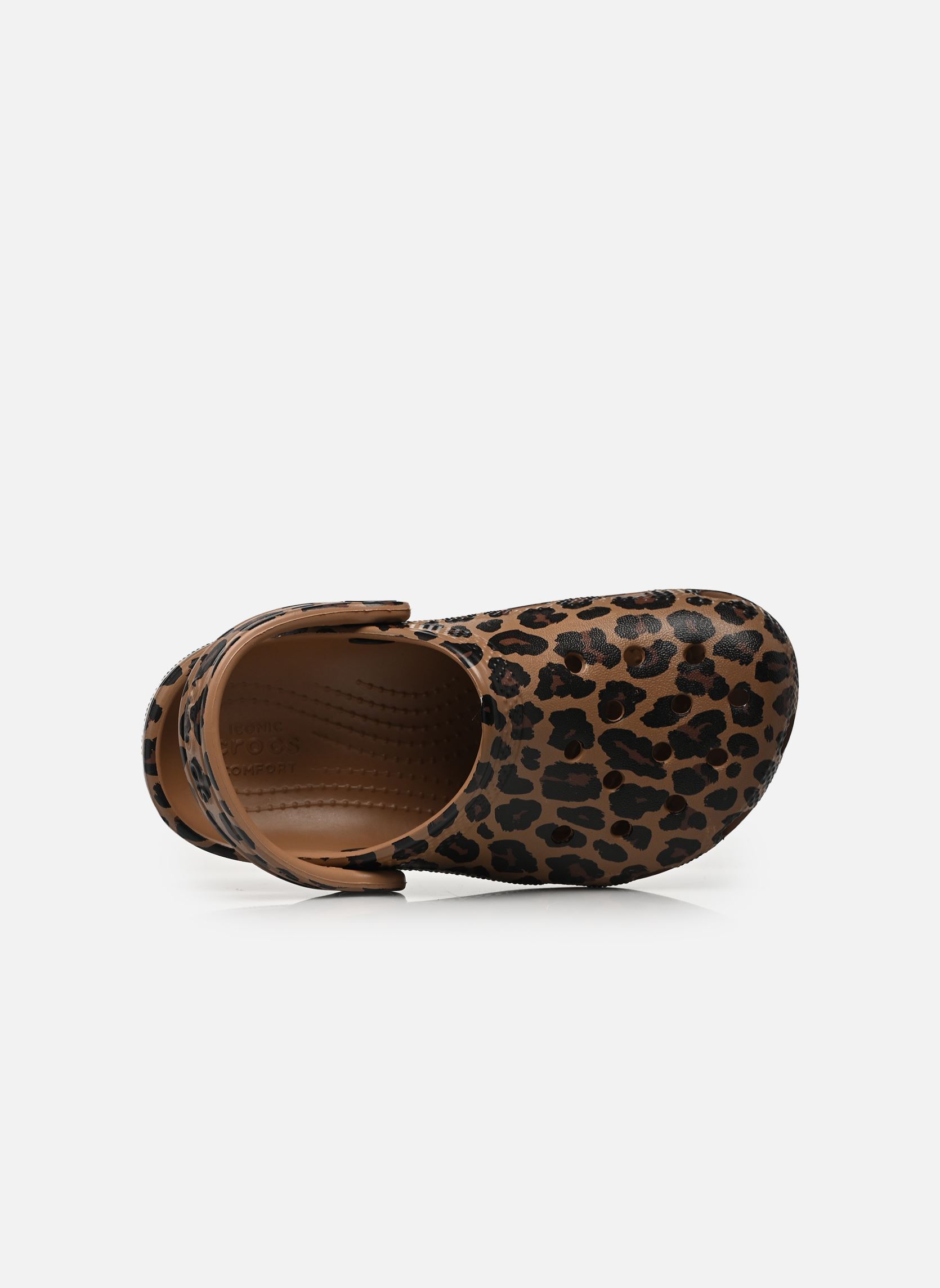 Pantoletten und Clogs Classic Animal Clog K mädchen braun Crocs Pantoletten und Clogs Classic Animal Clog K mädchen braun Sepia/Leopard