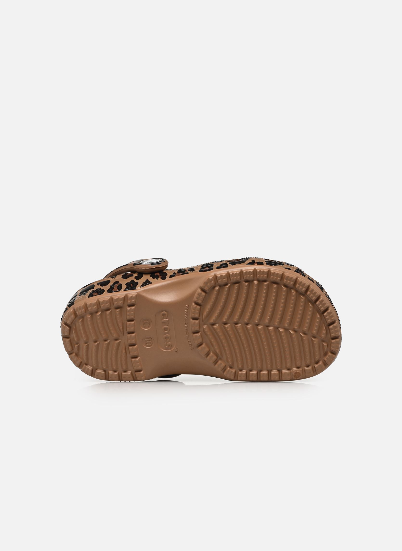 Pantoletten und Clogs Classic Animal Clog K mädchen braun Crocs Pantoletten und Clogs Classic Animal Clog K mädchen braun Sepia/Leopard