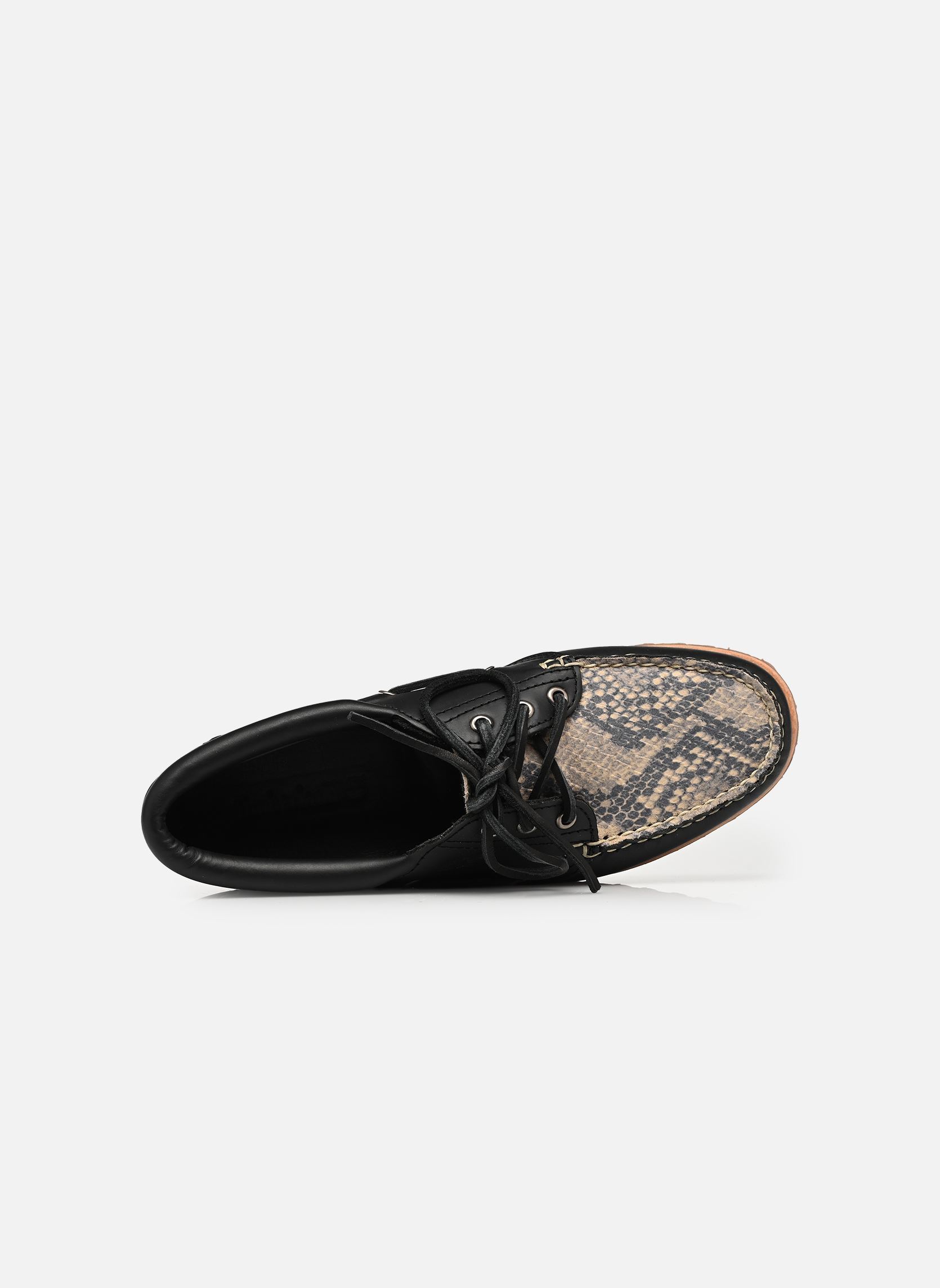 Chaussures bateaux BOAT SHOE femme noir Timberland Chaussures bateaux BOAT SHOE femme noir SNAKE PRINT SUEDE