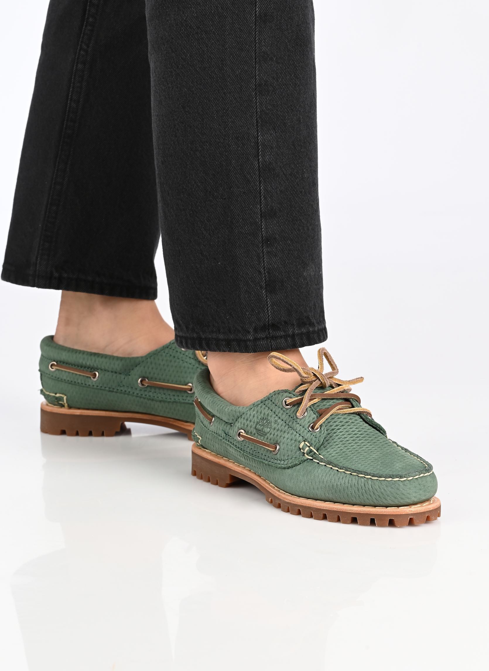 Chaussures bateaux BOAT SHOE femme vert Timberland Chaussures bateaux BOAT SHOE femme vert MEDIUM GREEN NUBUCK