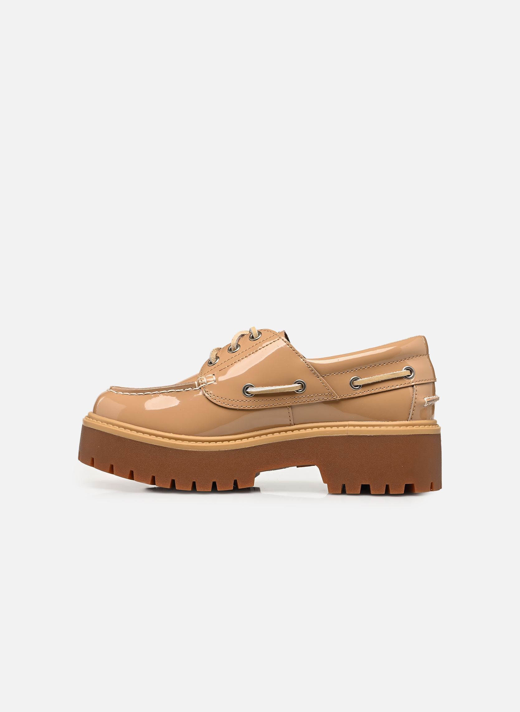 Chaussures bateaux BOAT SHOE femme beige Timberland Chaussures bateaux BOAT SHOE femme beige MD BEIGE PATENT LEATHER