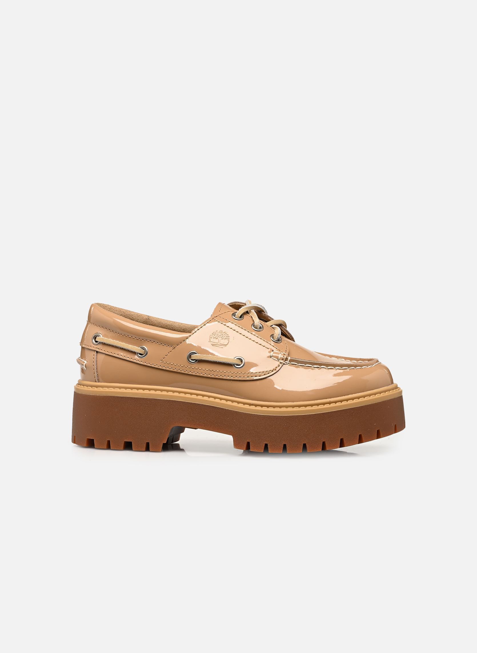Chaussures bateaux BOAT SHOE femme beige Timberland Chaussures bateaux BOAT SHOE femme beige MD BEIGE PATENT LEATHER