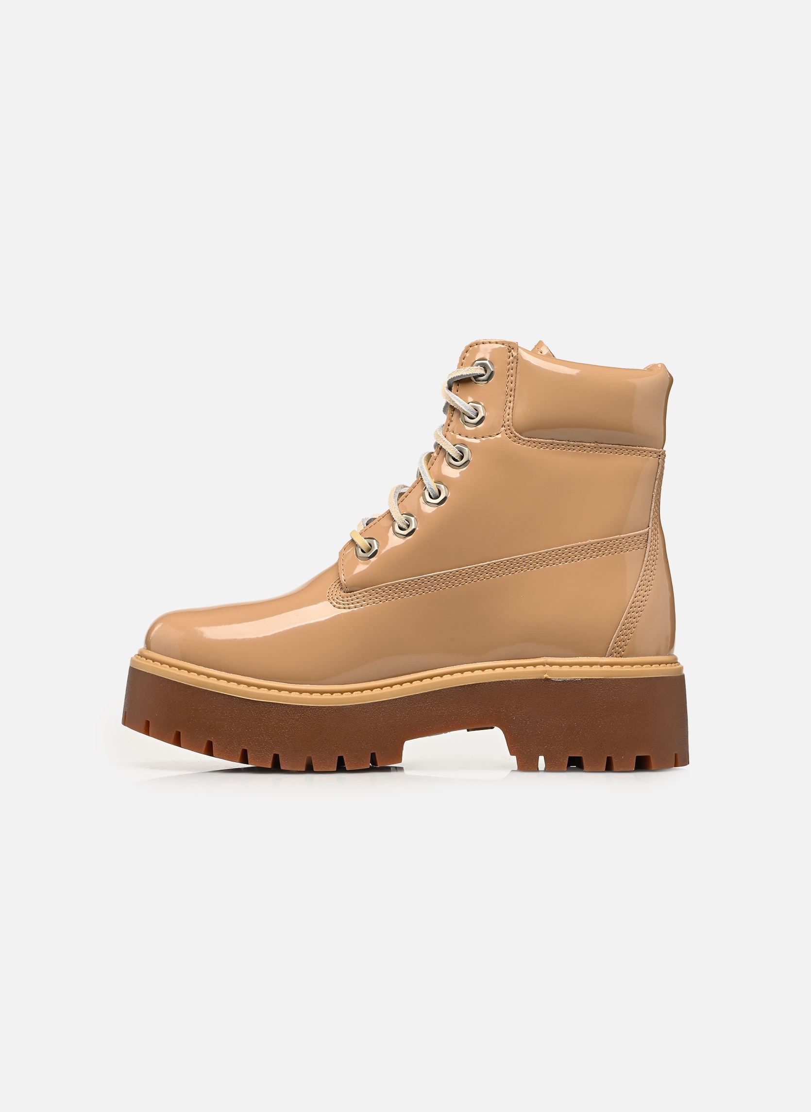 Geschnürte Stiefeletten 6 IN LACE WATERPROOF BOOT damen beige Timberland Geschnürte Stiefeletten 6 IN LACE WATERPROOF BOOT damen beige MD BEIGE PATENT LEATHER