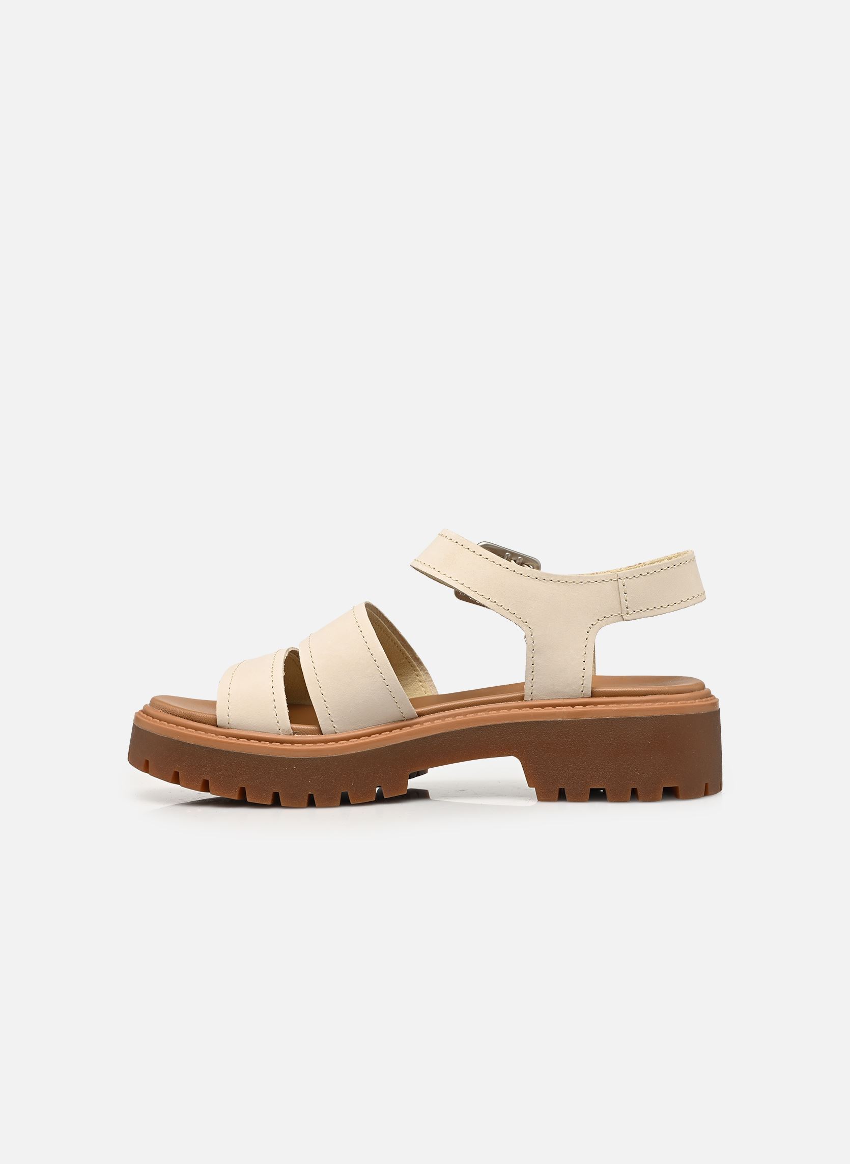 Platte sandalen BACKSTRAP SANDAL dames beige Timberland Platte sandalen BACKSTRAP SANDAL dames beige TB0A2EJMEN71