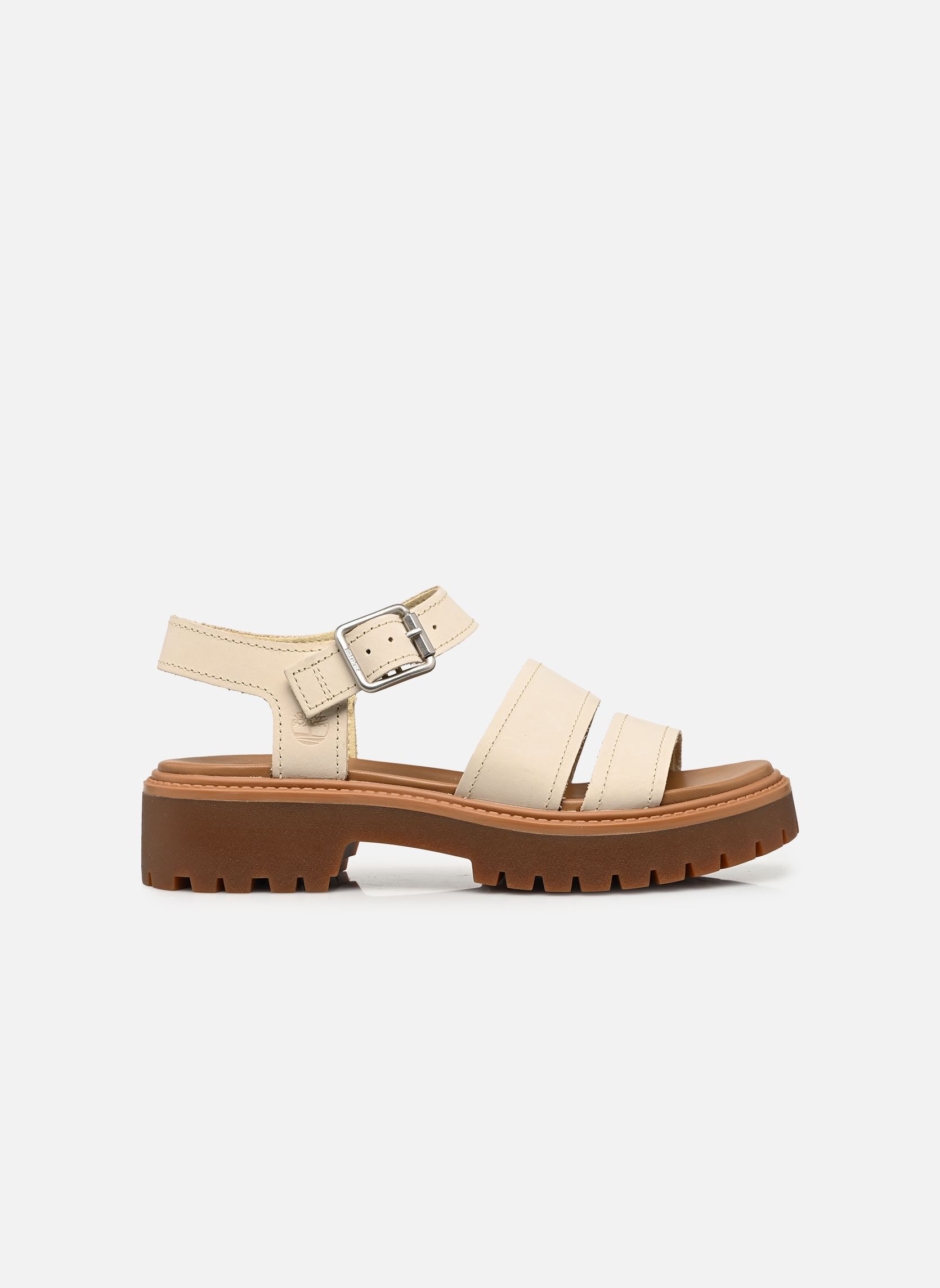 Platte sandalen BACKSTRAP SANDAL dames beige Timberland Platte sandalen BACKSTRAP SANDAL dames beige TB0A2EJMEN71