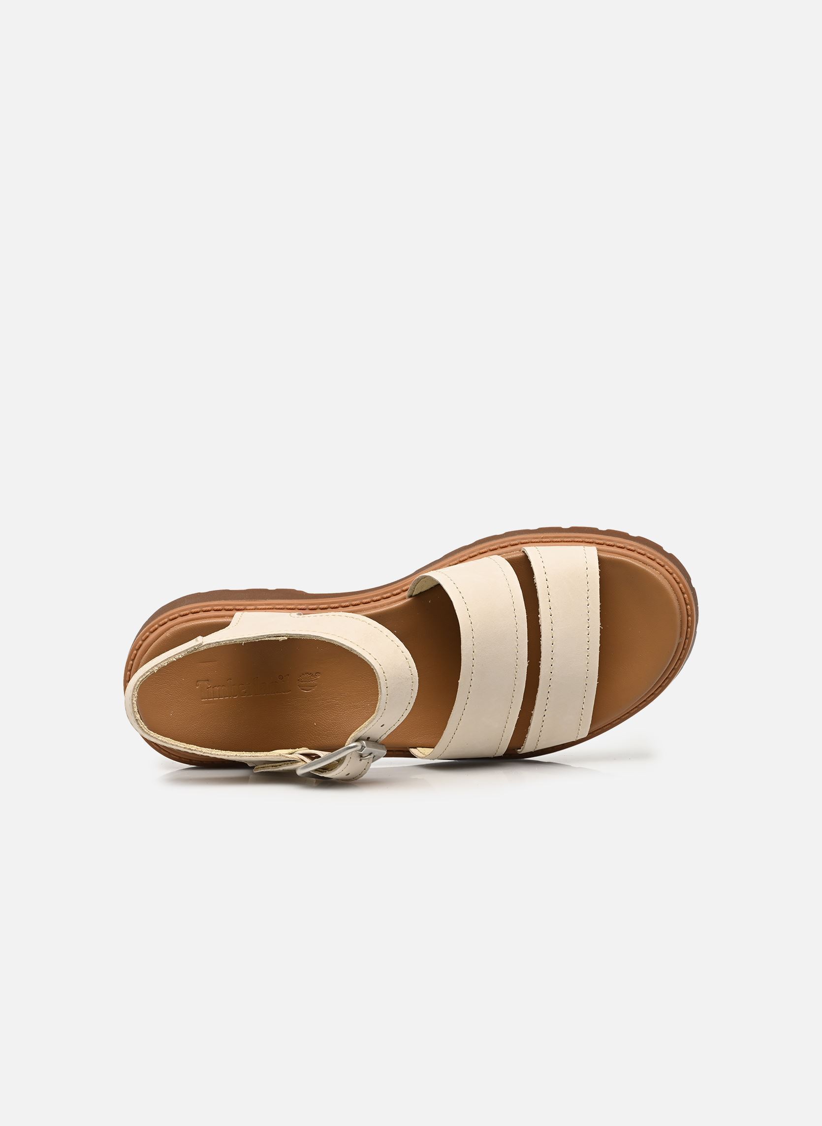 Platte sandalen BACKSTRAP SANDAL dames beige Timberland Platte sandalen BACKSTRAP SANDAL dames beige TB0A2EJMEN71