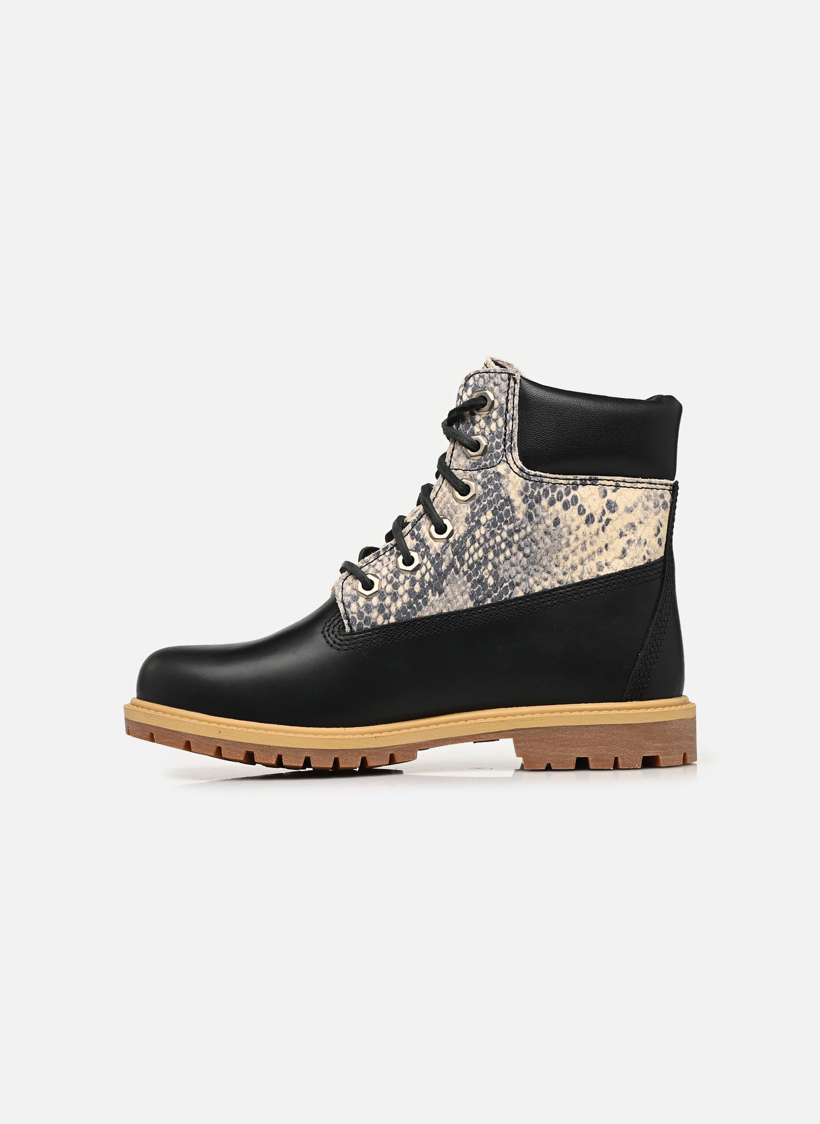 Bottines à lacets 6 INCH LACE BOOT femme noir Timberland Bottines à lacets 6 INCH LACE BOOT femme noir SNAKE PRINT SUEDE