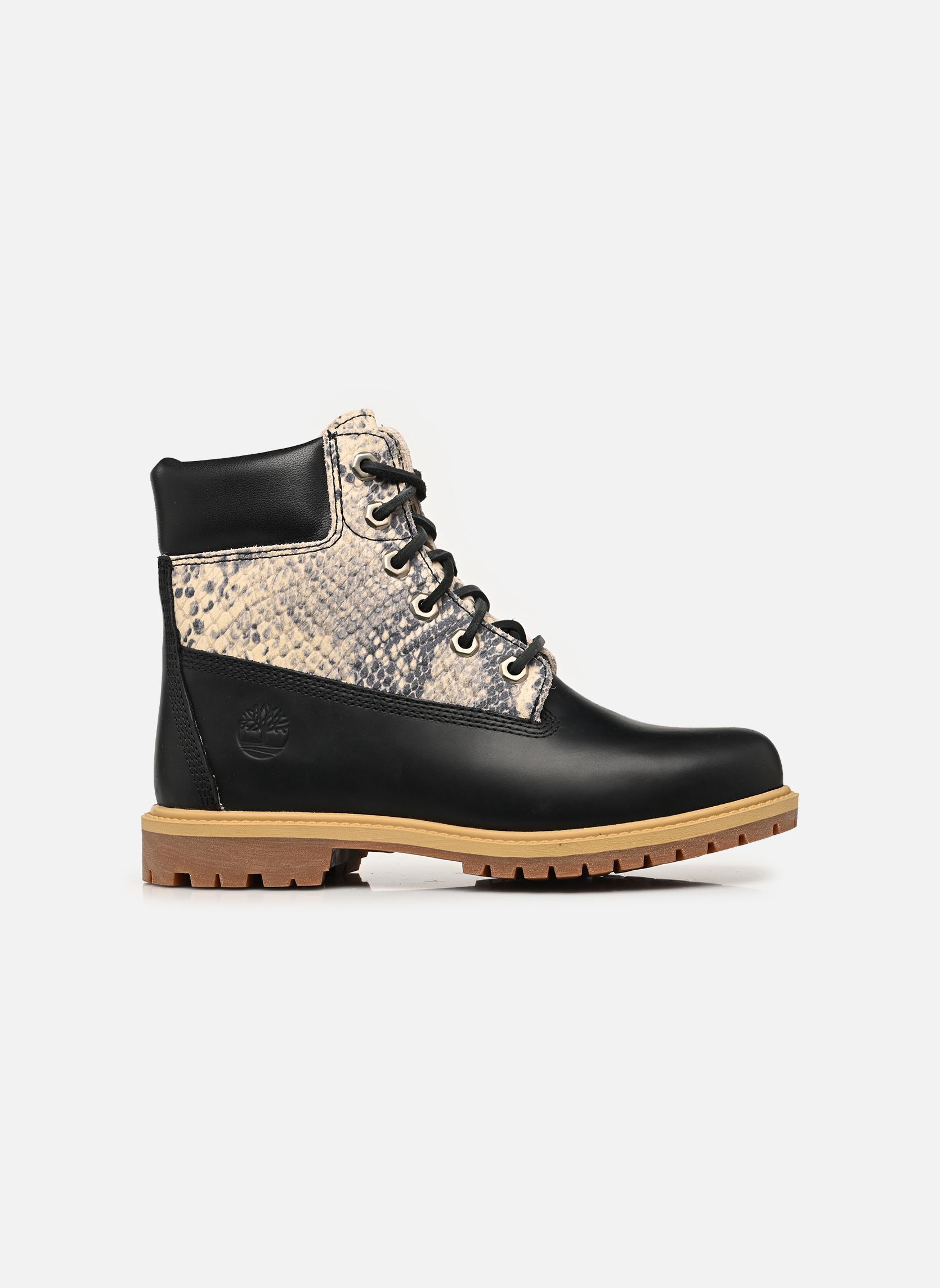 Bottines à lacets 6 INCH LACE BOOT femme noir Timberland Bottines à lacets 6 INCH LACE BOOT femme noir SNAKE PRINT SUEDE