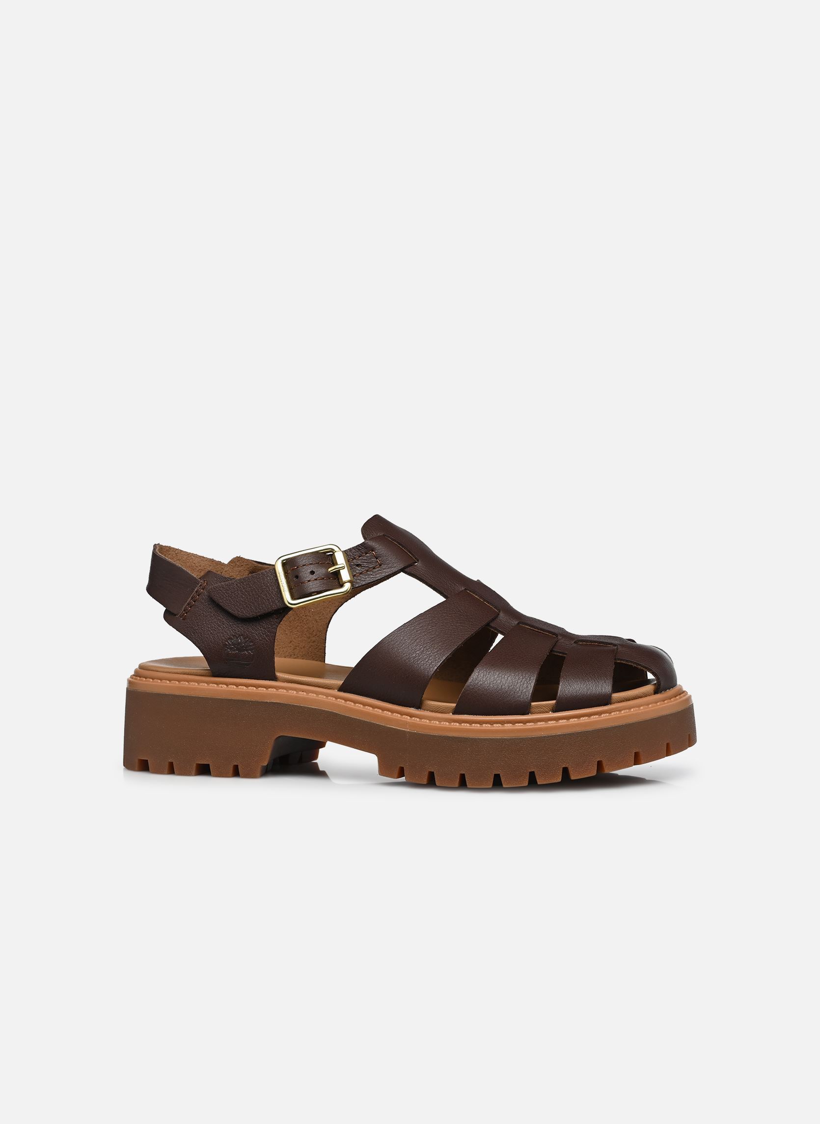 Sandales compensées et plateformes FISHERMAN SANDAL femme marron Timberland Sandales compensées et plateformes FISHERMAN SANDAL femme marron DARK BROWN FULL GRAIN