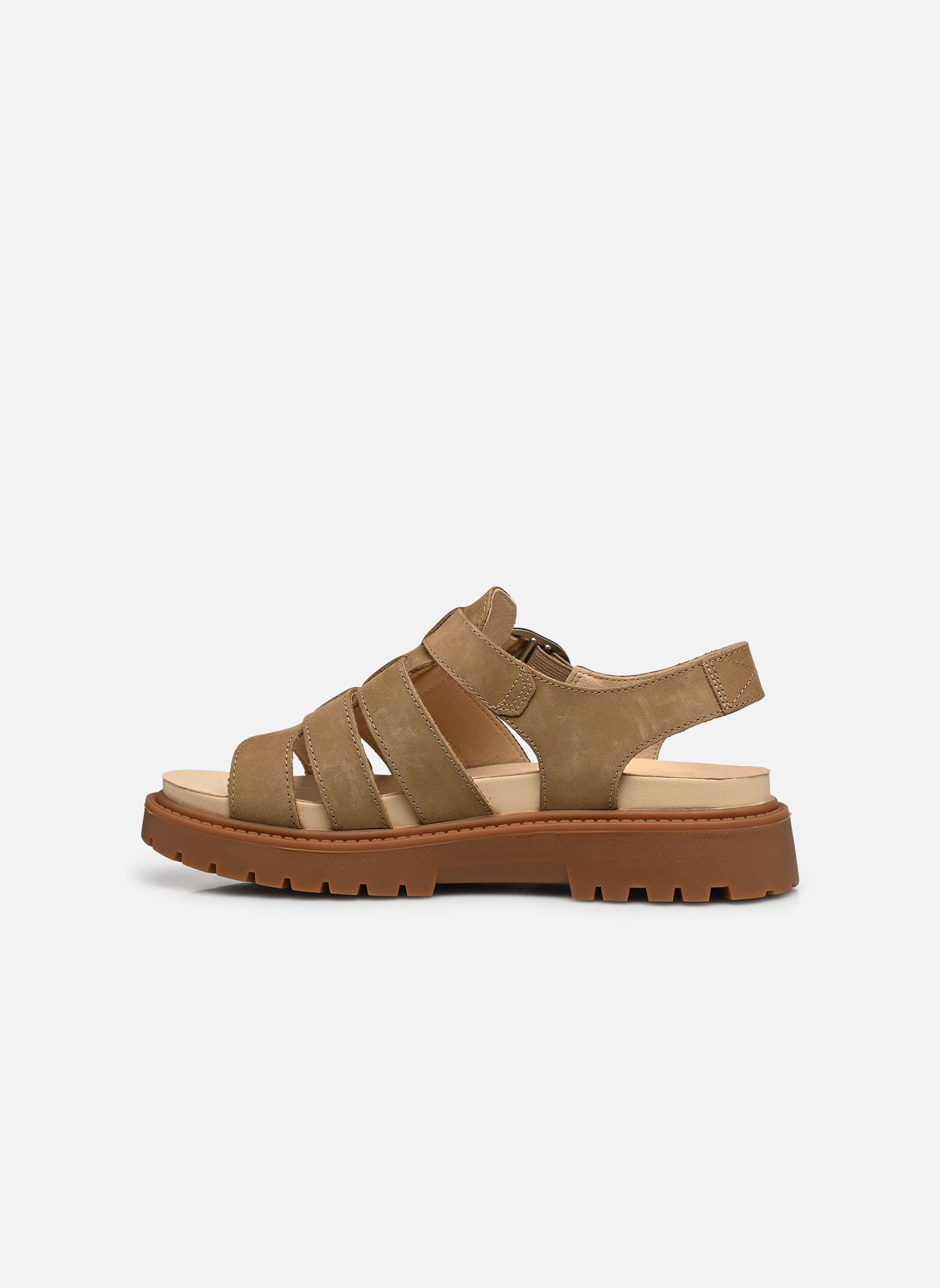 Keil- und Plateausandalen FISHERMAN SANDAL damen beige Timberland Keil- und Plateausandalen FISHERMAN SANDAL damen beige MEDIUM BEIGE NUBUCK
