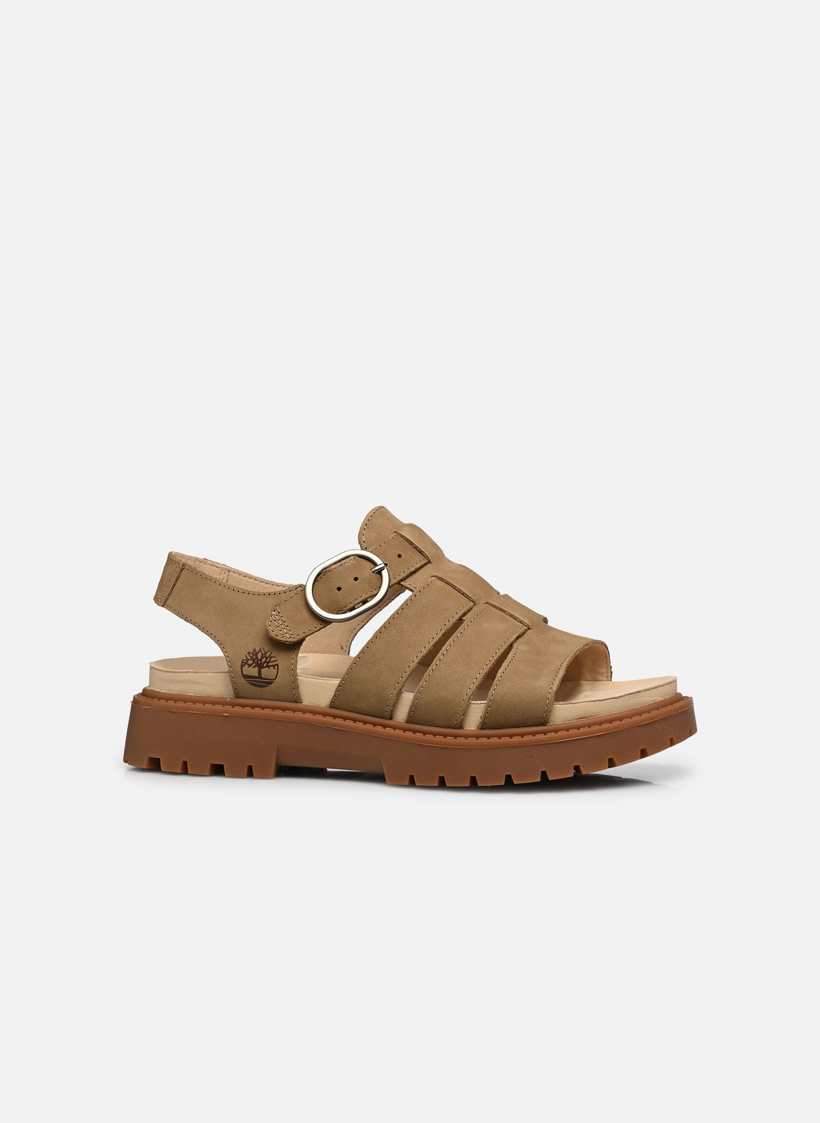 Keil- und Plateausandalen FISHERMAN SANDAL damen beige Timberland Keil- und Plateausandalen FISHERMAN SANDAL damen beige MEDIUM BEIGE NUBUCK
