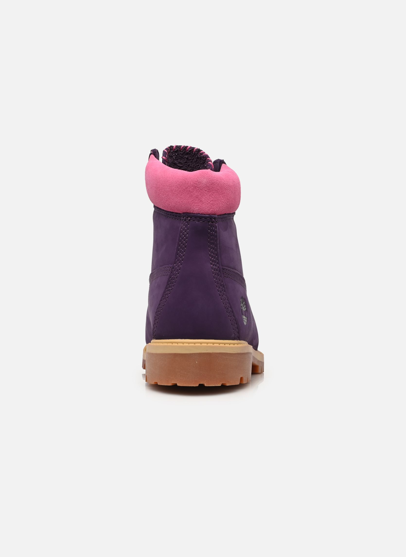 Bottines Premium 6 INCH LACE UP W B fille violet Timberland Bottines Premium 6 INCH LACE UP W B fille violet DK PURPLE NUBUCK W LTPINK