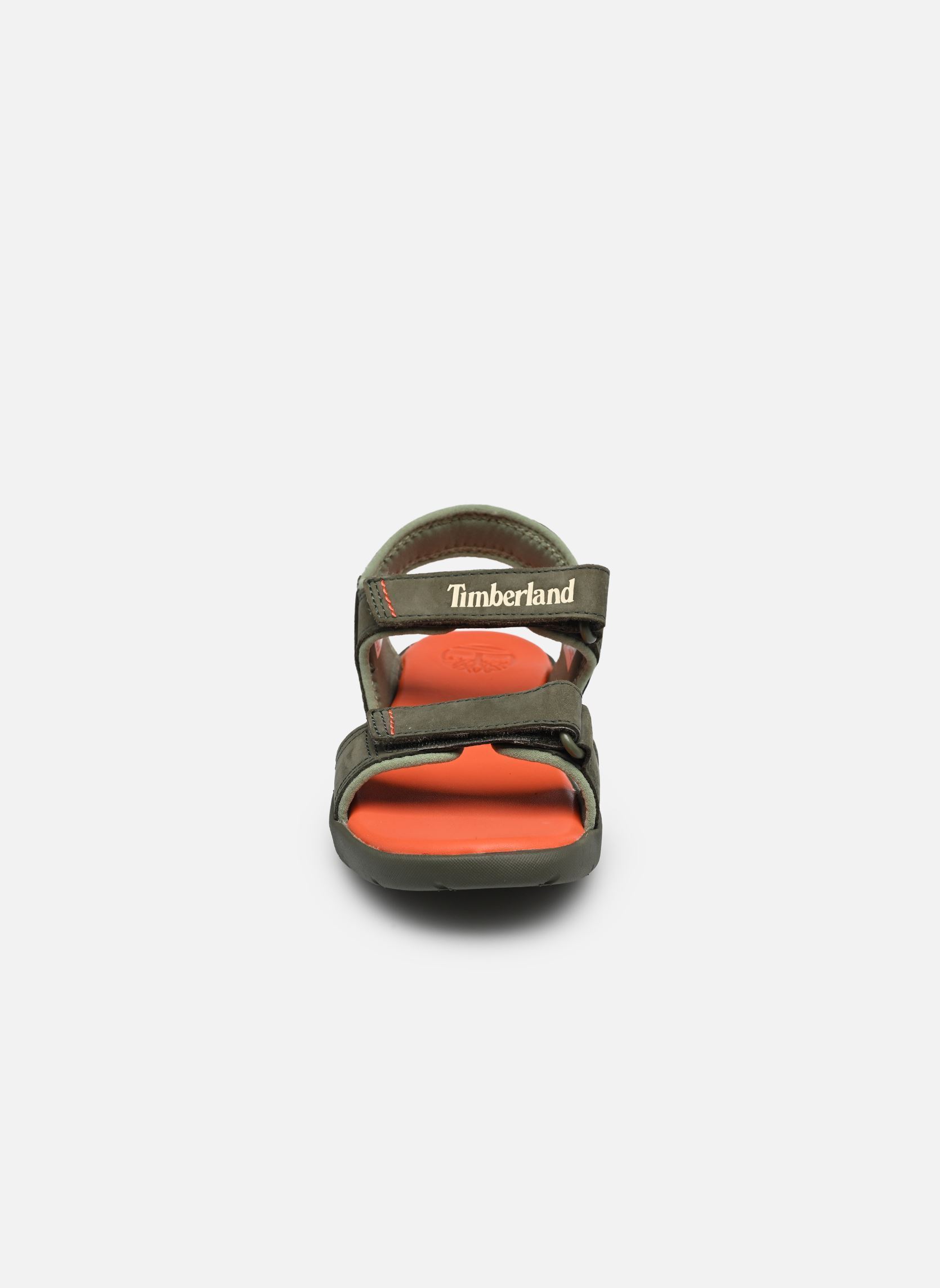 Badeschlappen Perkins Row BACKSTRAP SANDAL jungen grün Timberland Badeschlappen Perkins Row BACKSTRAP SANDAL jungen grün DARK GREEN NUBUCK