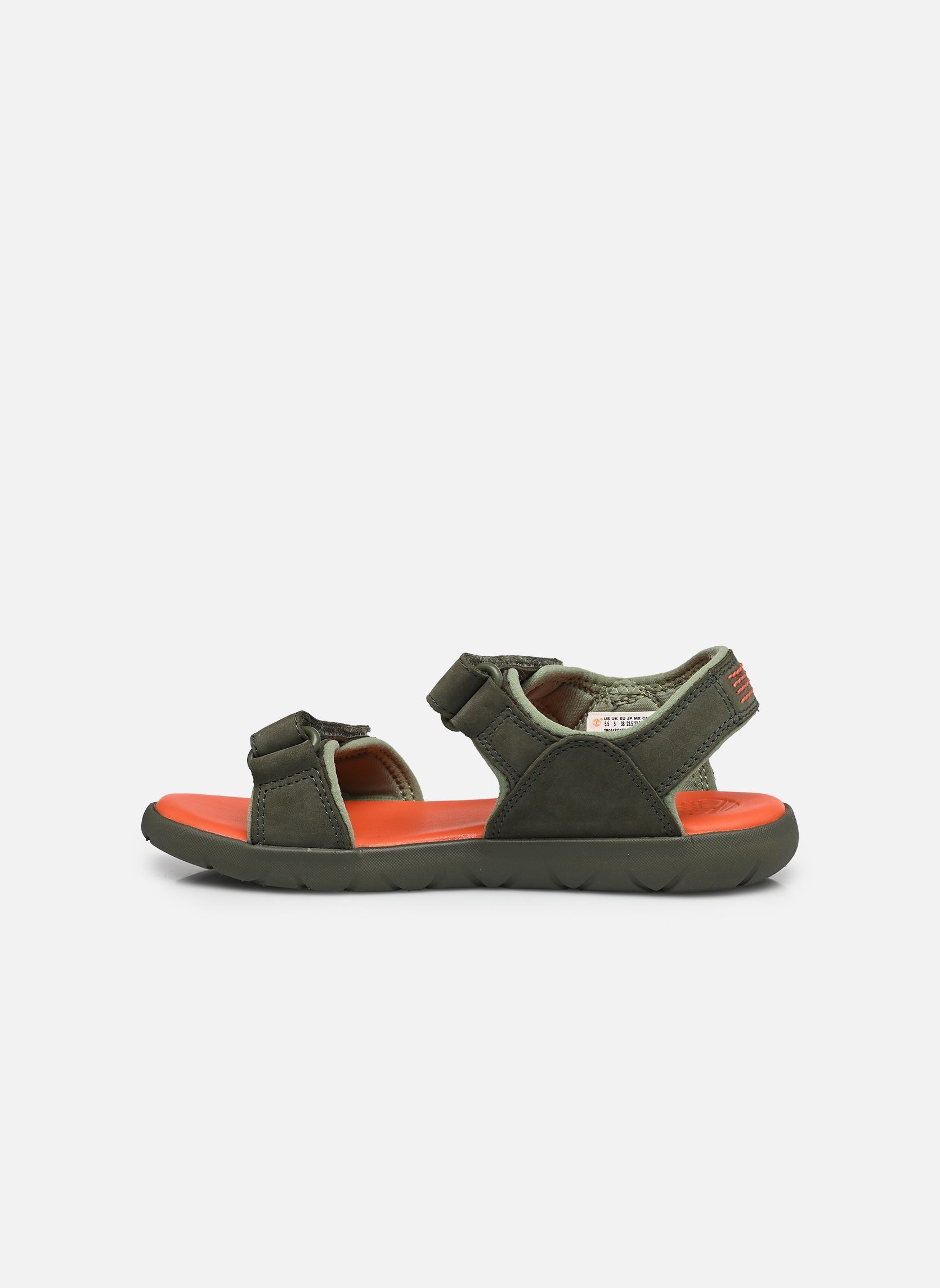 Badeschlappen Perkins Row BACKSTRAP SANDAL jungen grün Timberland Badeschlappen Perkins Row BACKSTRAP SANDAL jungen grün DARK GREEN NUBUCK