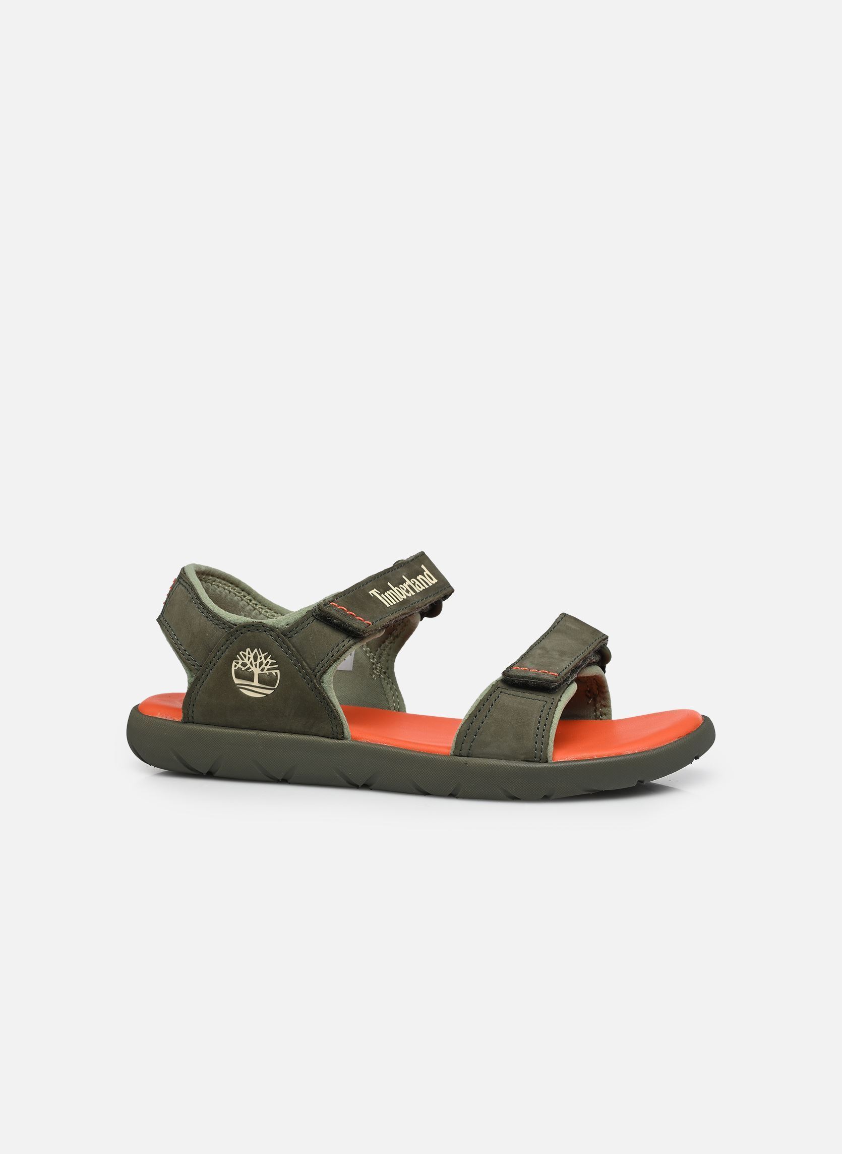 Badeschlappen Perkins Row BACKSTRAP SANDAL jungen grün Timberland Badeschlappen Perkins Row BACKSTRAP SANDAL jungen grün DARK GREEN NUBUCK