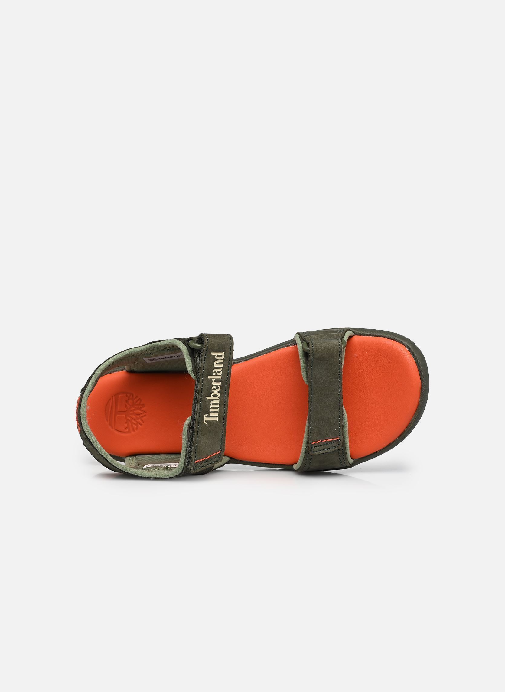 Badeschlappen Perkins Row BACKSTRAP SANDAL jungen grün Timberland Badeschlappen Perkins Row BACKSTRAP SANDAL jungen grün DARK GREEN NUBUCK