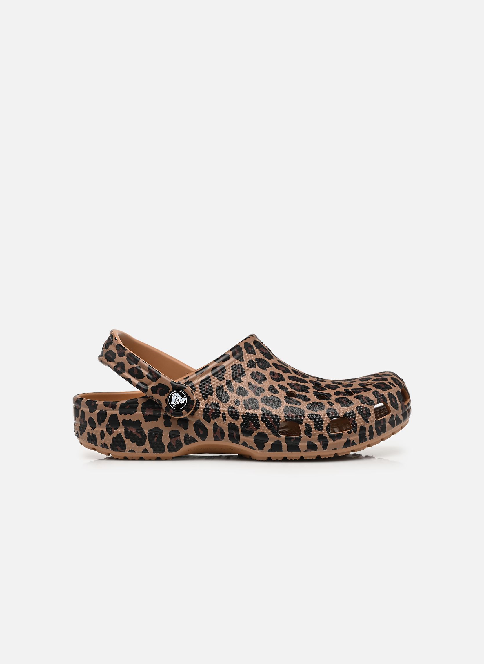 Muilen en klompen Classic Animal Clog dames bruin Crocs Muilen en klompen Classic Animal Clog dames bruin Sepia/Leopard