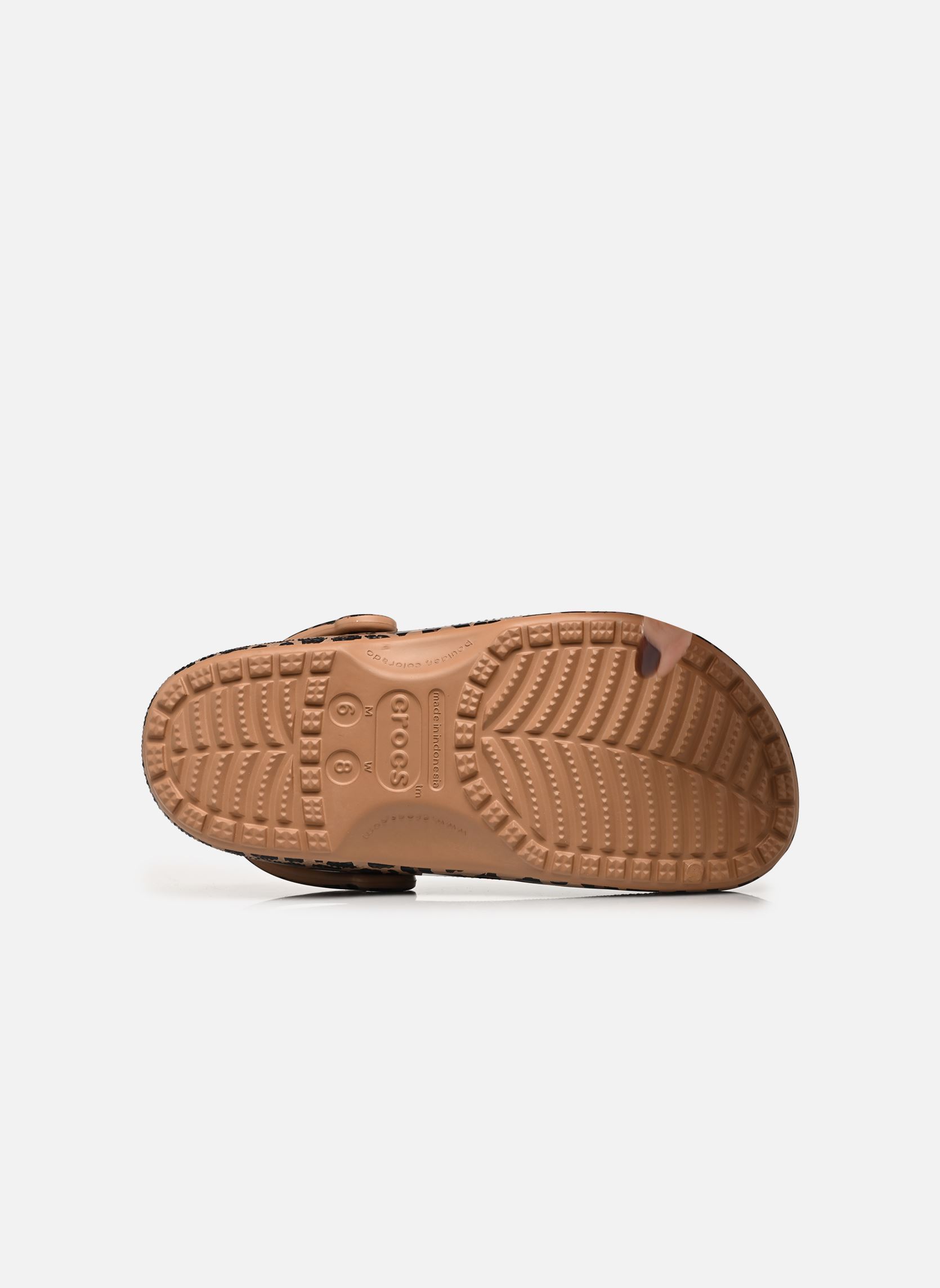 Muilen en klompen Classic Animal Clog dames bruin Crocs Muilen en klompen Classic Animal Clog dames bruin Sepia/Leopard