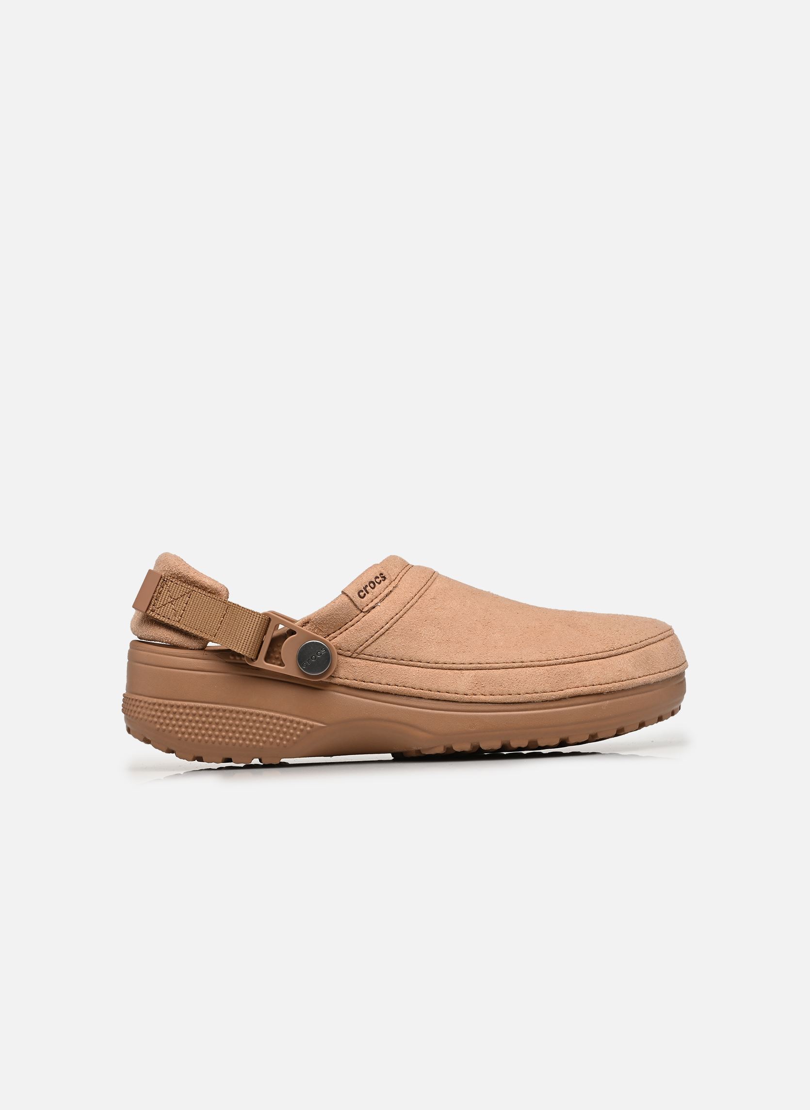 Muilen en klompen Classic Crafted Vegan Suede Clog W dames bruin Crocs Muilen en klompen Classic Crafted Vegan Suede Clog W dames bruin Milk chocolate