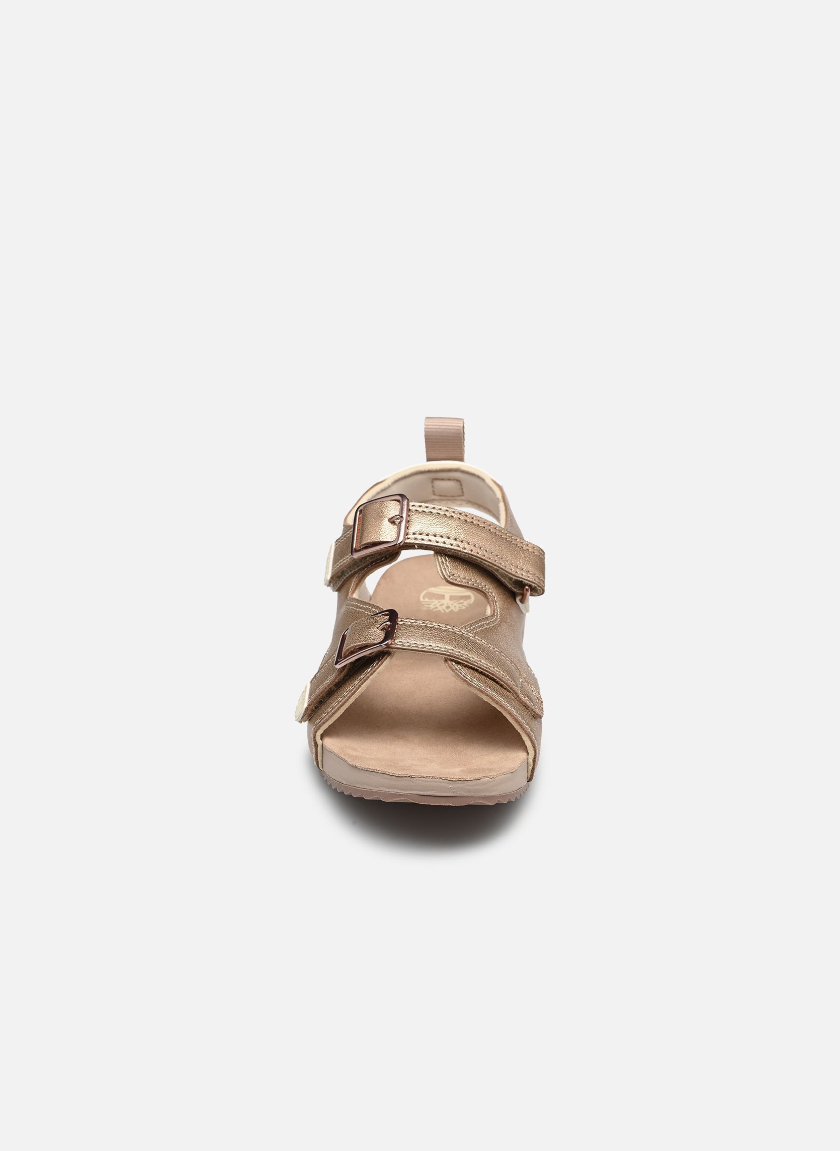Badeschlappen CASTLE ISLAND BACKSTRAP SANDAL J mädchen gold und bronze Timberland Badeschlappen CASTLE ISLAND BACKSTRAP SANDAL J mädchen gold und bronze LIGHT PINK METALLIC