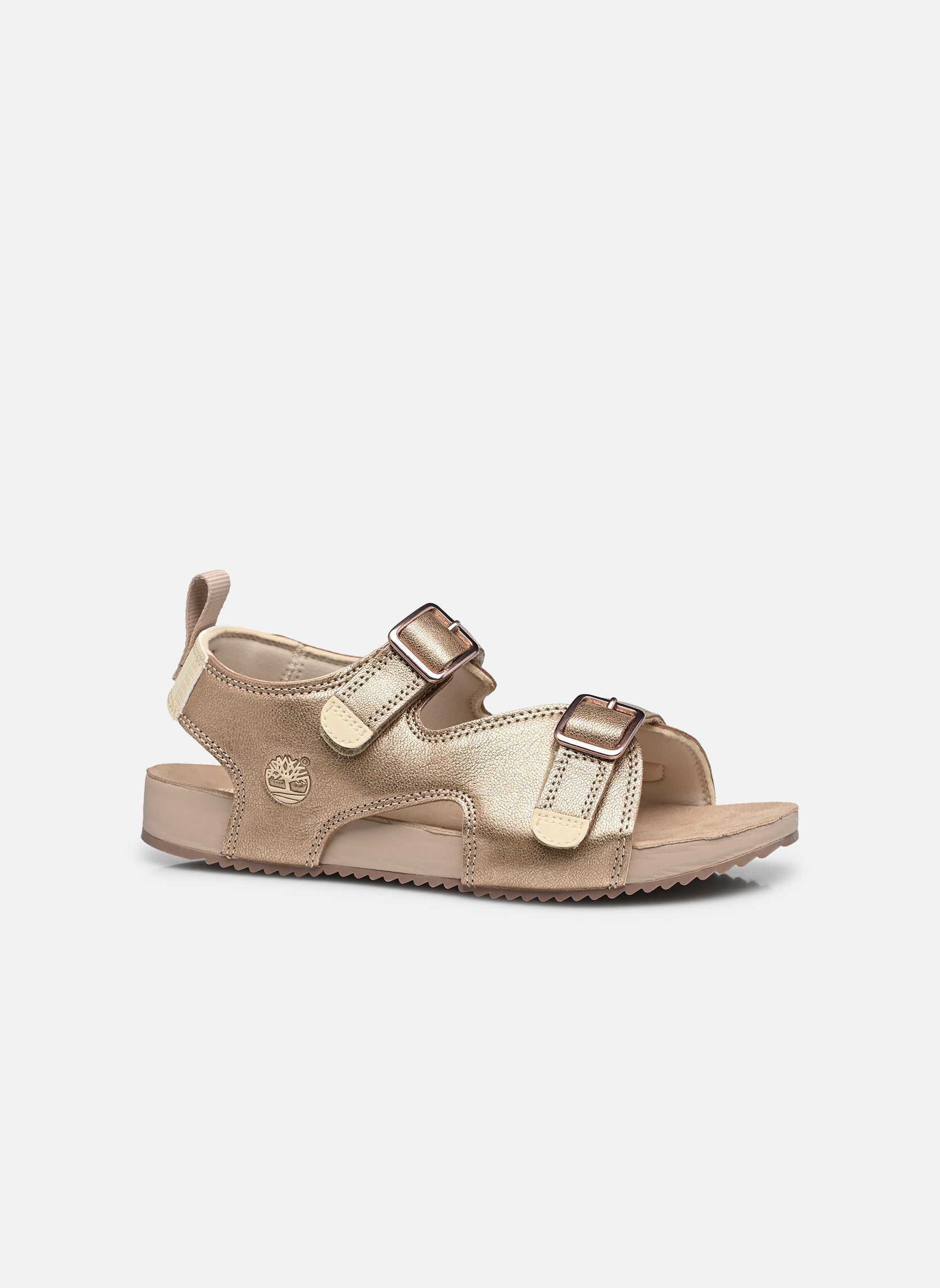 Badeschlappen CASTLE ISLAND BACKSTRAP SANDAL J mädchen gold und bronze Timberland Badeschlappen CASTLE ISLAND BACKSTRAP SANDAL J mädchen gold und bronze LIGHT PINK METALLIC