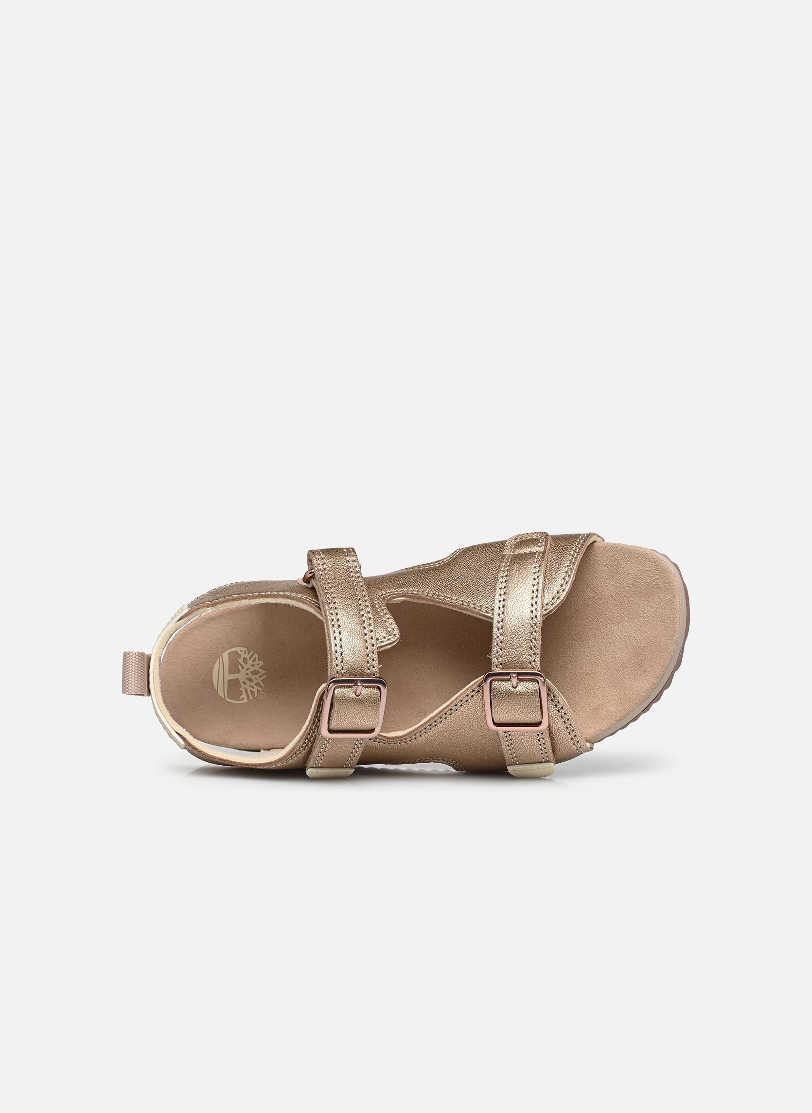 Badeschlappen CASTLE ISLAND BACKSTRAP SANDAL J mädchen gold und bronze Timberland Badeschlappen CASTLE ISLAND BACKSTRAP SANDAL J mädchen gold und bronze LIGHT PINK METALLIC