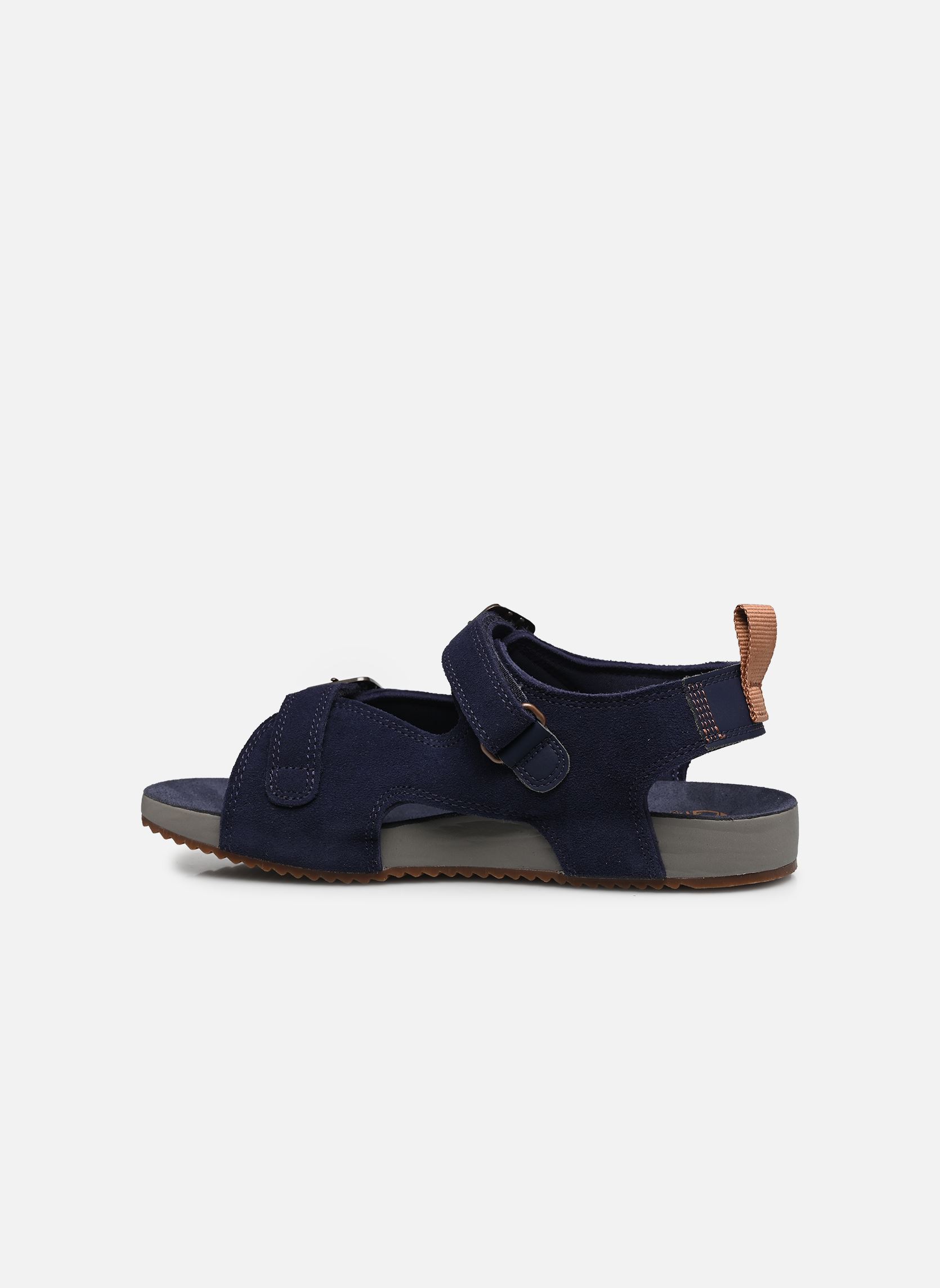Badslippers CASTLE ISLAND BACKSTRAP SANDAL J jongens blauw Timberland Badslippers CASTLE ISLAND BACKSTRAP SANDAL J jongens blauw DARK BLUE SUEDE