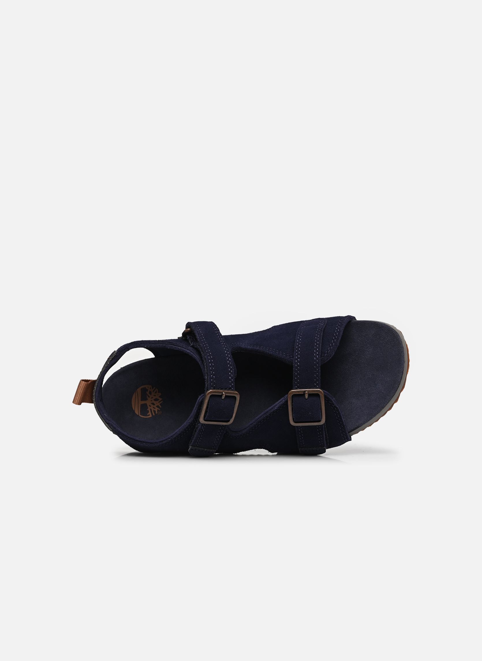 Badslippers CASTLE ISLAND BACKSTRAP SANDAL J jongens blauw Timberland Badslippers CASTLE ISLAND BACKSTRAP SANDAL J jongens blauw DARK BLUE SUEDE