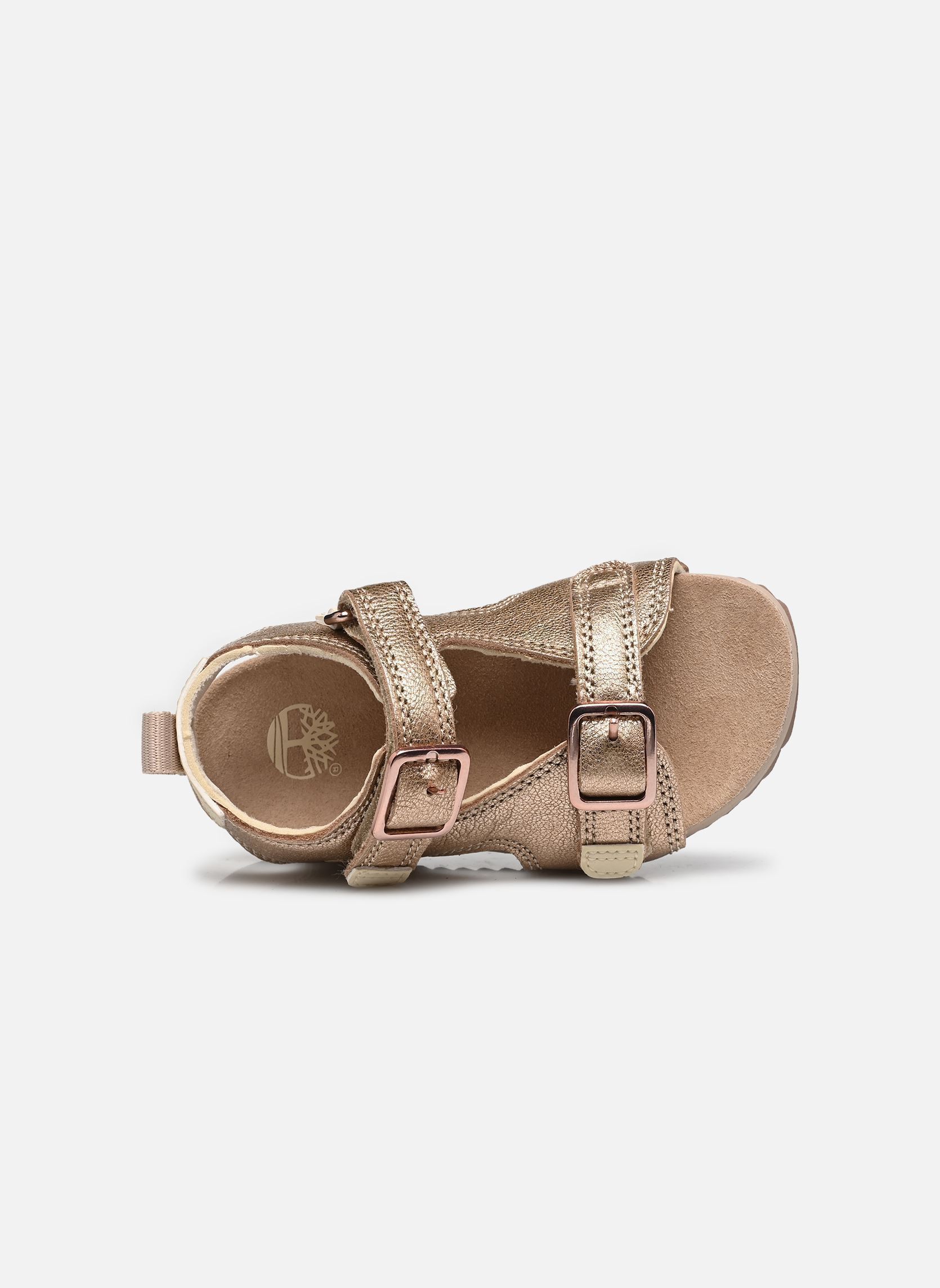 Badeschlappen CASTLE ISLAND BACKSTRAP SANDAL B mädchen rosa Timberland Badeschlappen CASTLE ISLAND BACKSTRAP SANDAL B mädchen rosa LIGHT PINK METALLIC