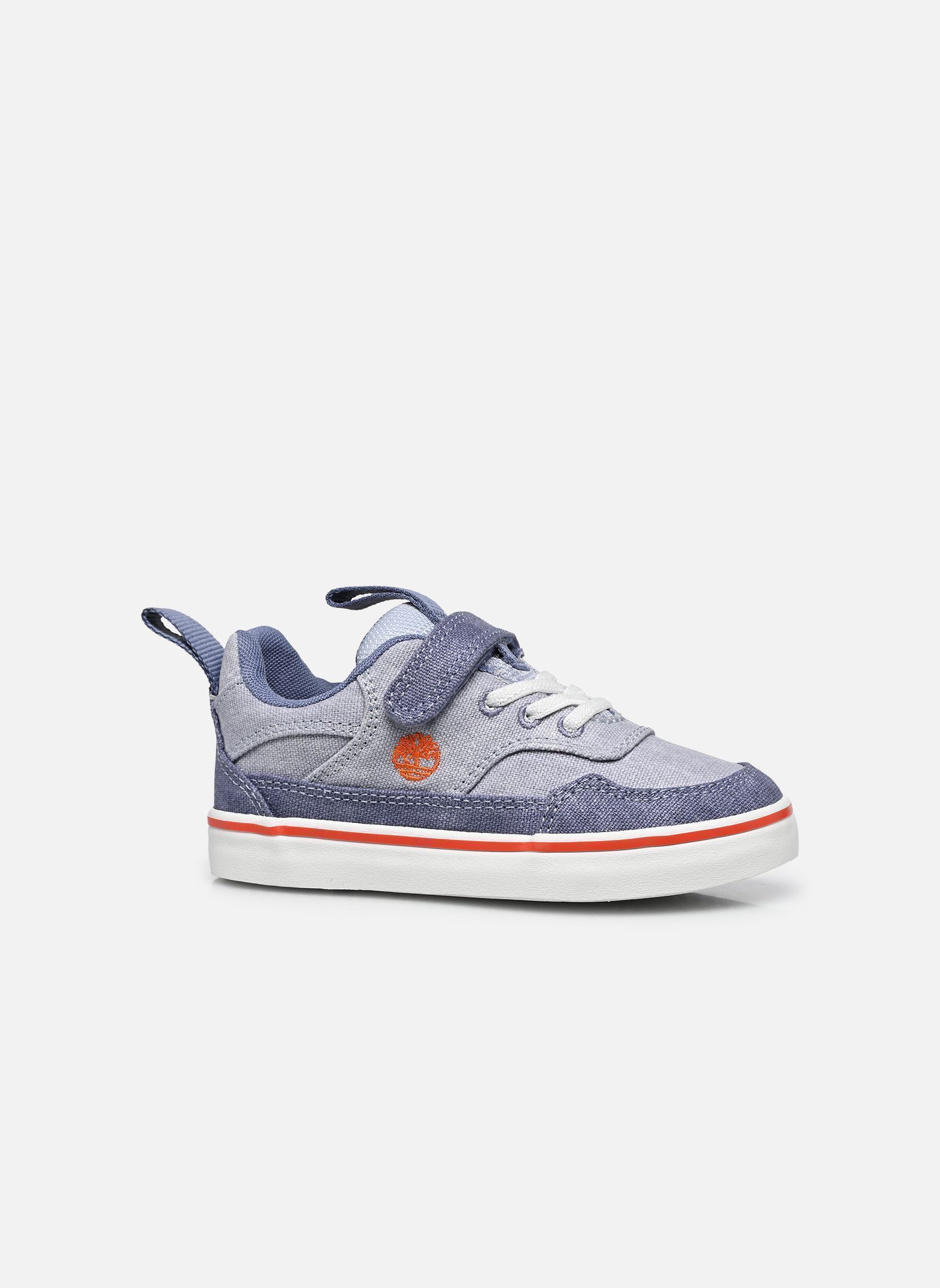 Niedrige Sneaker STONE JUMP LOW HOOK & LOOP SNEAKER LT jungen blau Timberland Niedrige Sneaker STONE JUMP LOW HOOK & LOOP SNEAKER LT jungen blau BLUE CANVAS