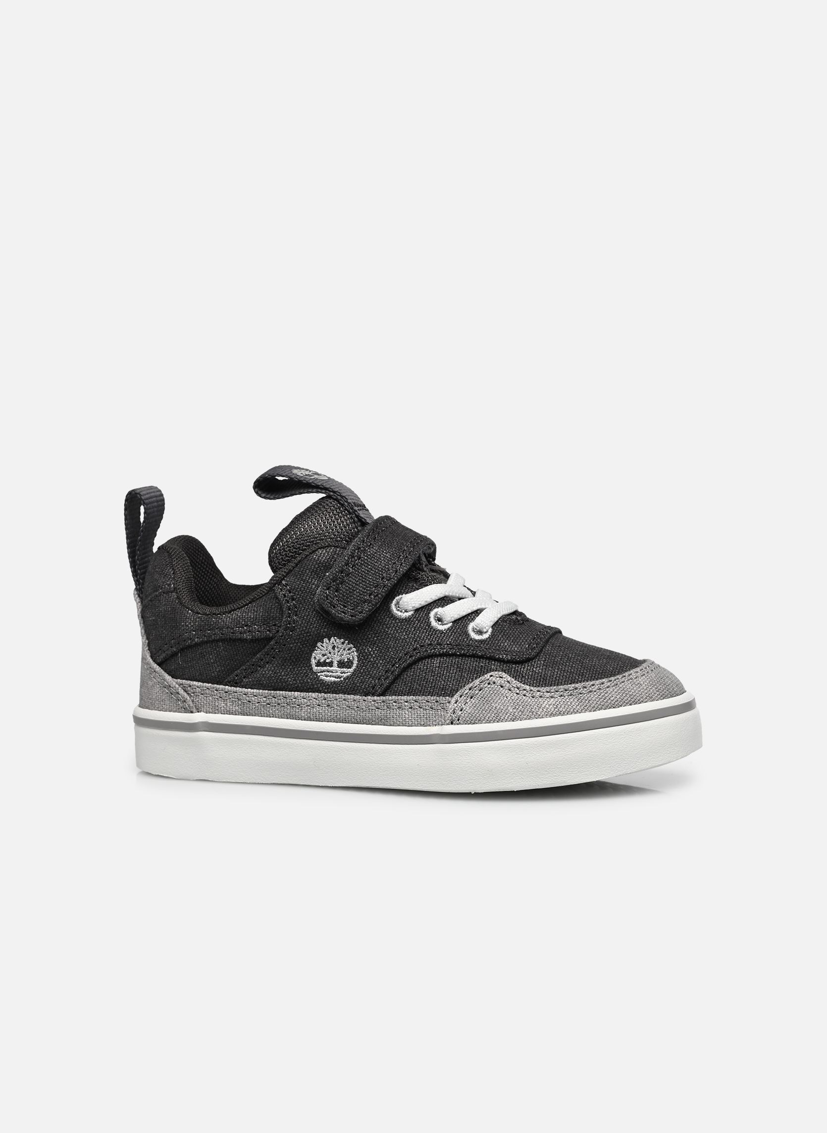 Baskets basses STONE JUMP LOW HOOK & LOOP SNEAKER B garçon gris Timberland Baskets basses STONE JUMP LOW HOOK & LOOP SNEAKER B garçon gris DARK GREY CANVAS
