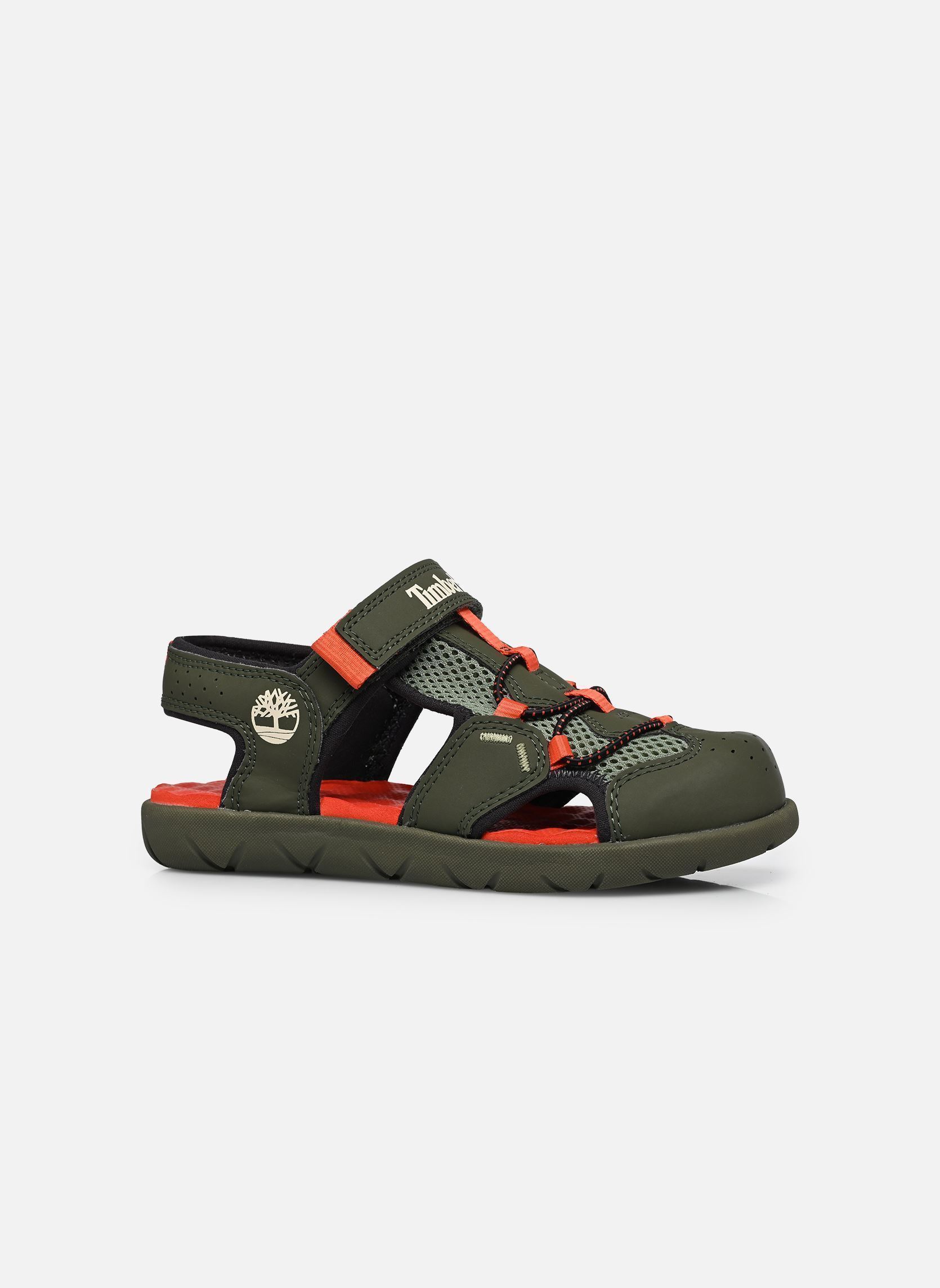 Badeschlappen Perkins Row FISHERMAN SANDAL C jungen grün Timberland Badeschlappen Perkins Row FISHERMAN SANDAL C jungen grün DARK GREEN MESH