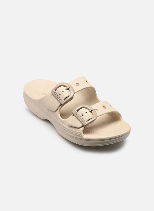 Crocs Mules Saturday Enamel Buckle Sandal W femme beige
