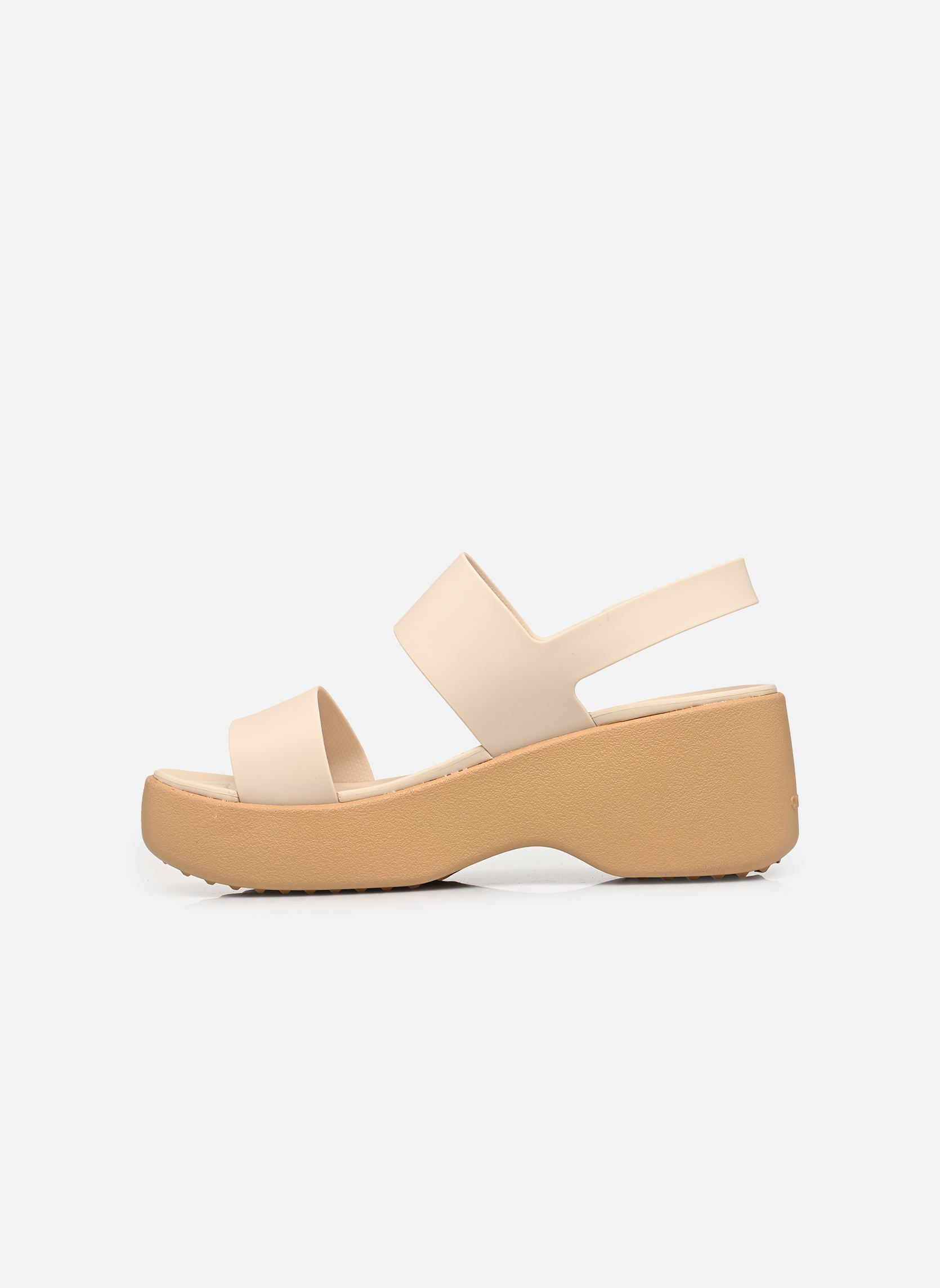 Sandales compensées et plateformes Brooklyn Sky Sandal femme beige Crocs Sandales compensées et plateformes Brooklyn Sky Sandal femme beige Frappé/Cashew