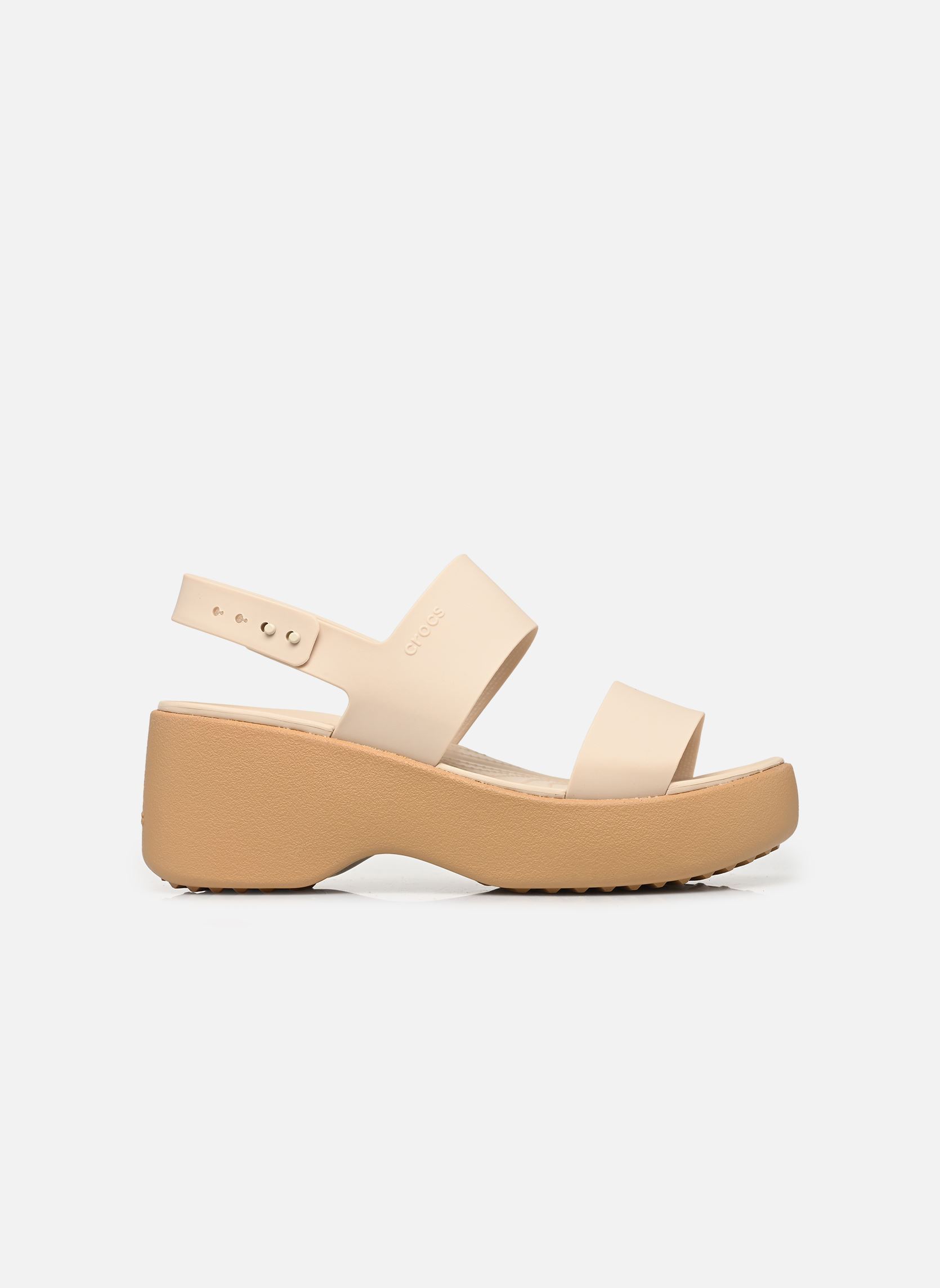 Sandales compensées et plateformes Brooklyn Sky Sandal femme beige Crocs Sandales compensées et plateformes Brooklyn Sky Sandal femme beige Frappé/Cashew