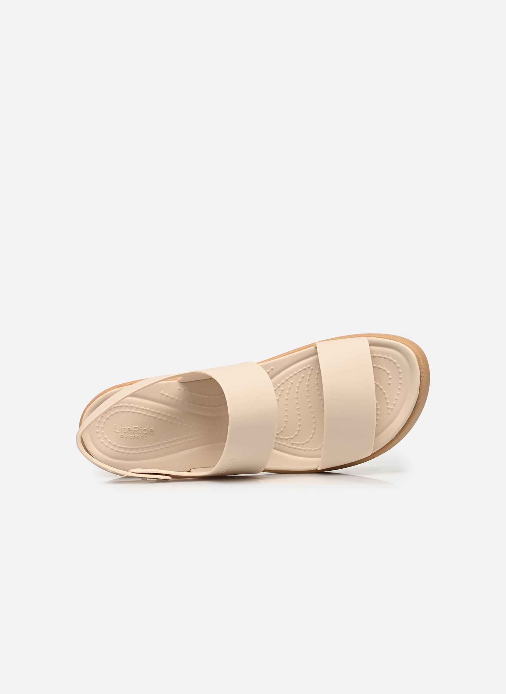 Sandales compensées et plateformes Brooklyn Sky Sandal femme beige Crocs Sandales compensées et plateformes Brooklyn Sky Sandal femme beige Frappé/Cashew
