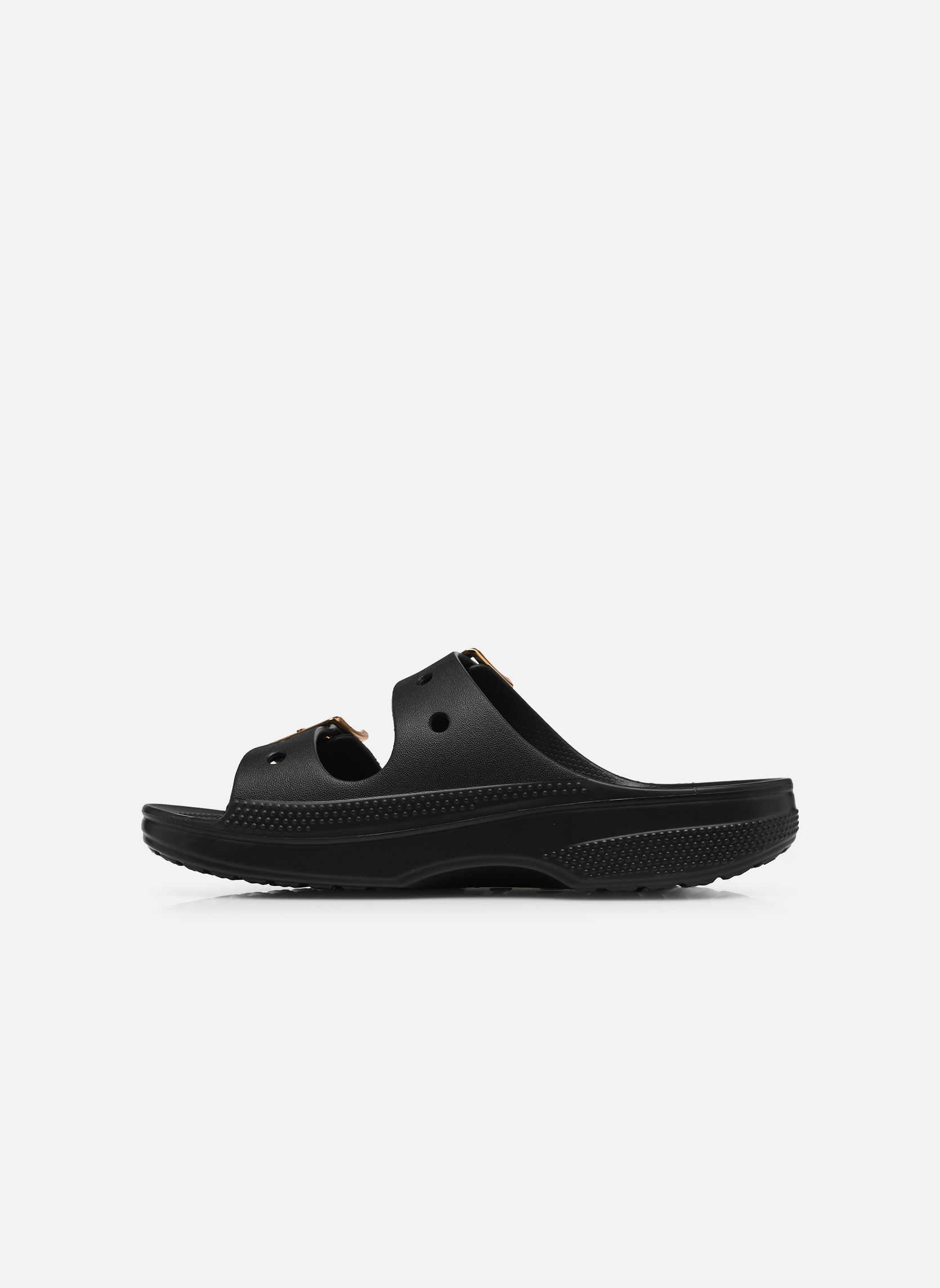 Muilen Saturday Metallic Buckle Sandal W dames zwart Crocs Muilen Saturday Metallic Buckle Sandal W dames zwart Black