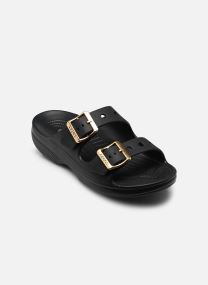 Muilen Saturday Metallic Buckle Sandal W dames zwart Crocs Muilen Saturday Metallic Buckle Sandal W dames zwart Black