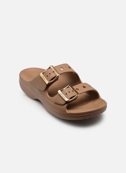 Crocs Mules Saturday Metallic Buckle Sandal W femme marron