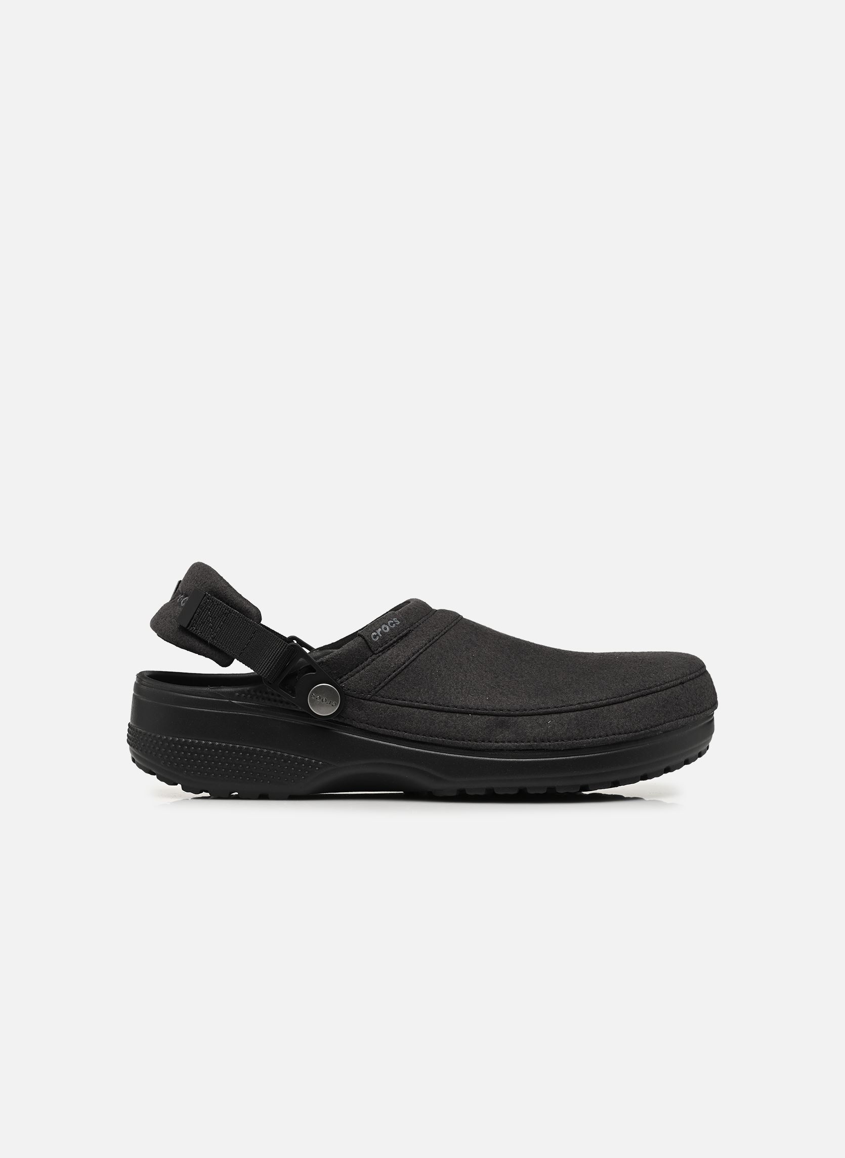 Pantoletten Classic Crafted Vegan Suede Clog M herren schwarz Crocs Pantoletten Classic Crafted Vegan Suede Clog M herren schwarz BLACK