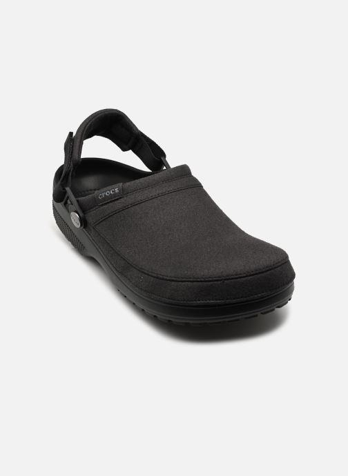 Crocs Muilen Classic Crafted Vegan Suede Clog M heren zwart