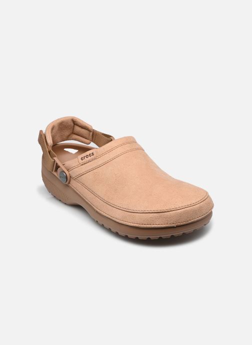 Crocs Muilen Classic Crafted Vegan Suede Clog M heren bruin