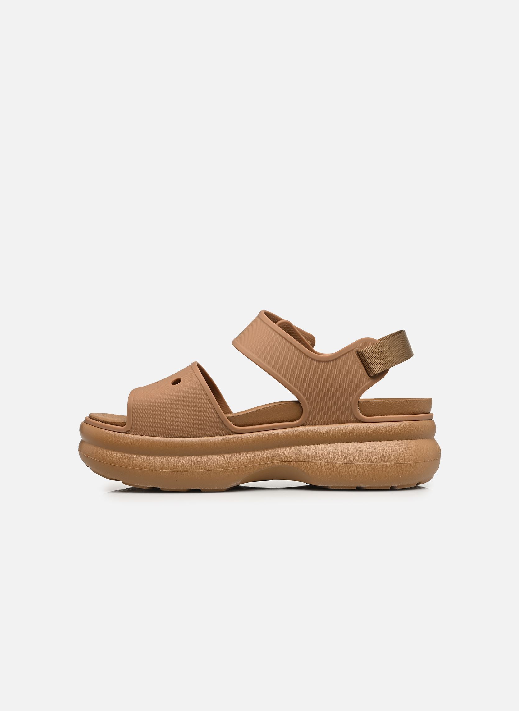 Sandales compensées et plateformes Soho Y Strap Sandal femme marron Crocs Sandales compensées et plateformes Soho Y Strap Sandal femme marron sepia