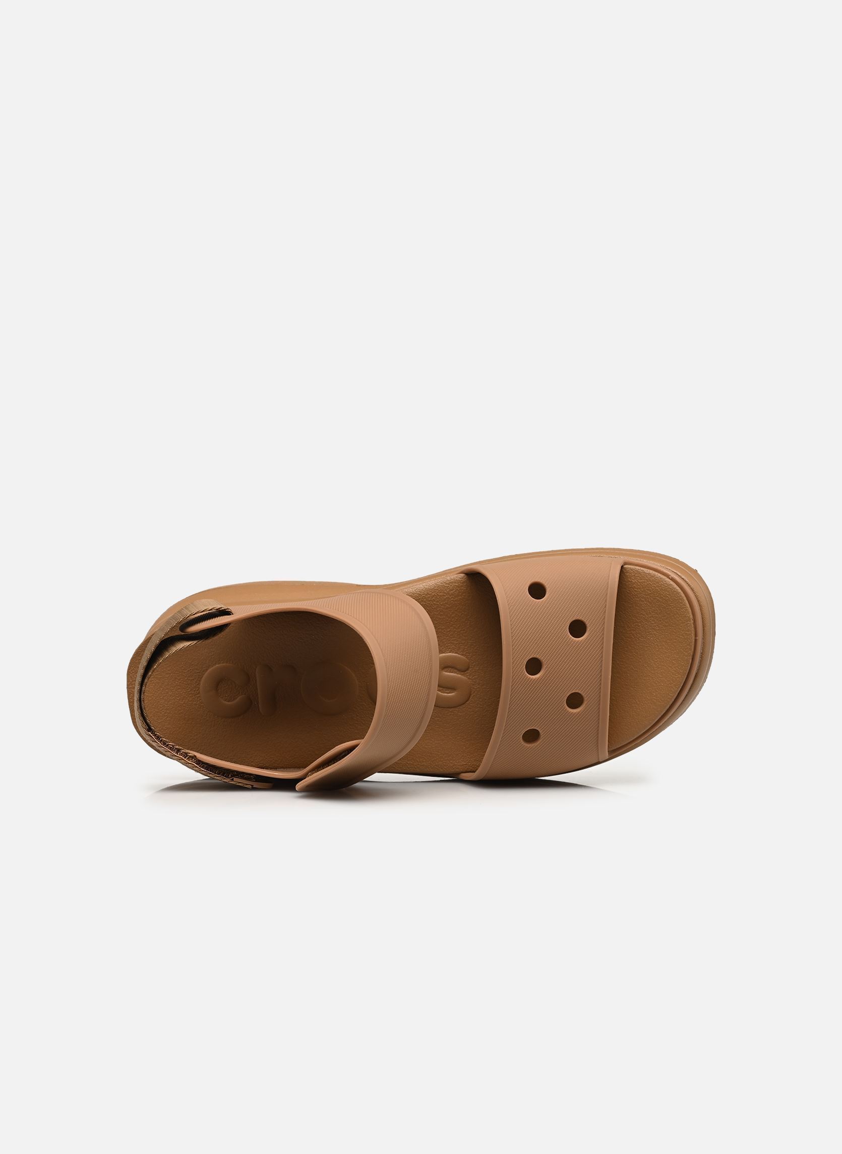 Sandales compensées et plateformes Soho Y Strap Sandal femme marron Crocs Sandales compensées et plateformes Soho Y Strap Sandal femme marron sepia
