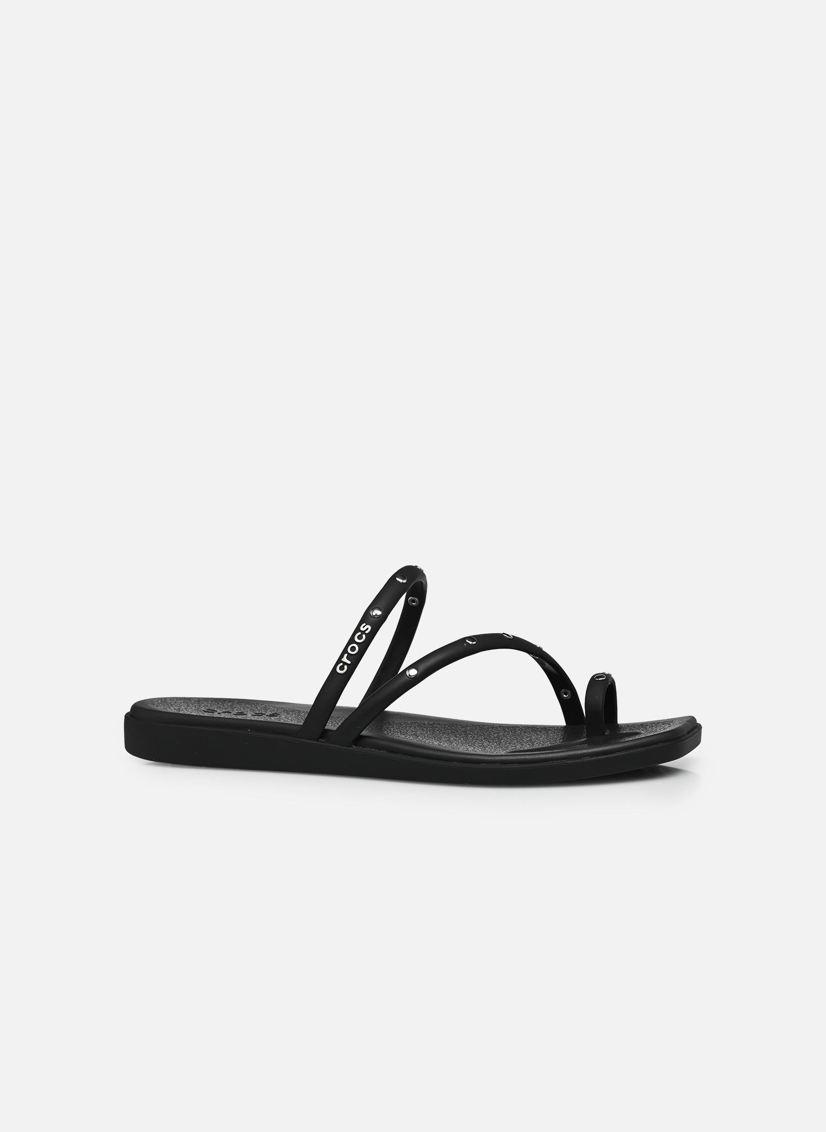 Pantoletten und Clogs Miami Studded Toe Loop Sandal damen schwarz Crocs Pantoletten und Clogs Miami Studded Toe Loop Sandal damen schwarz Black