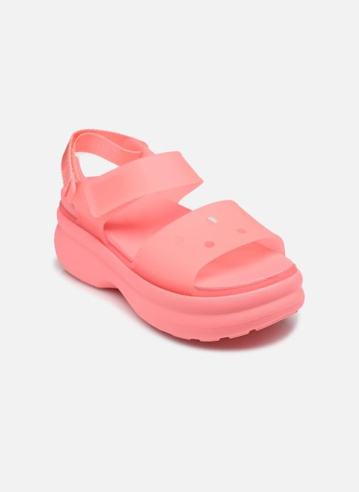 Crocs Sandales compensées et plateformes Soho Frosted Y Strap Sandal femme rose